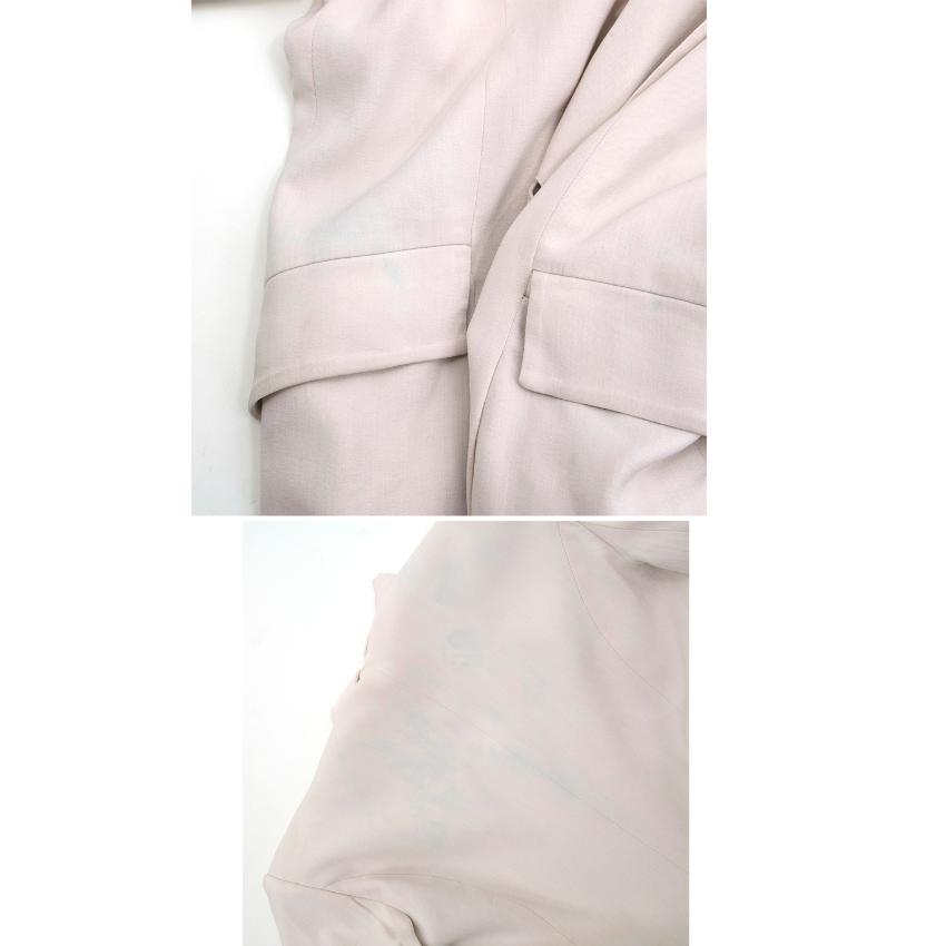 Preowned Theyskens' Theory Beige Blazer Size S Beige/Nude silk