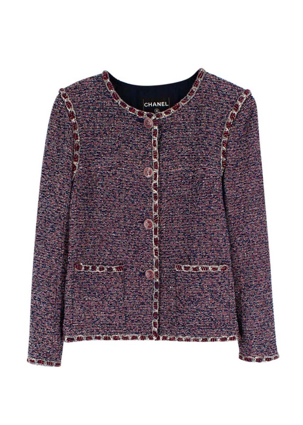 Preowned Chanel Multicoloured Lesage Tweed Jacket Size L multi