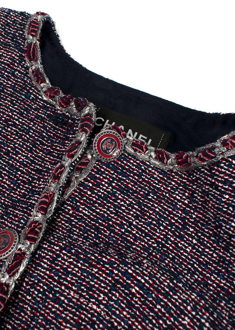 Preowned Chanel Multicoloured Lesage Tweed Jacket Size L multi