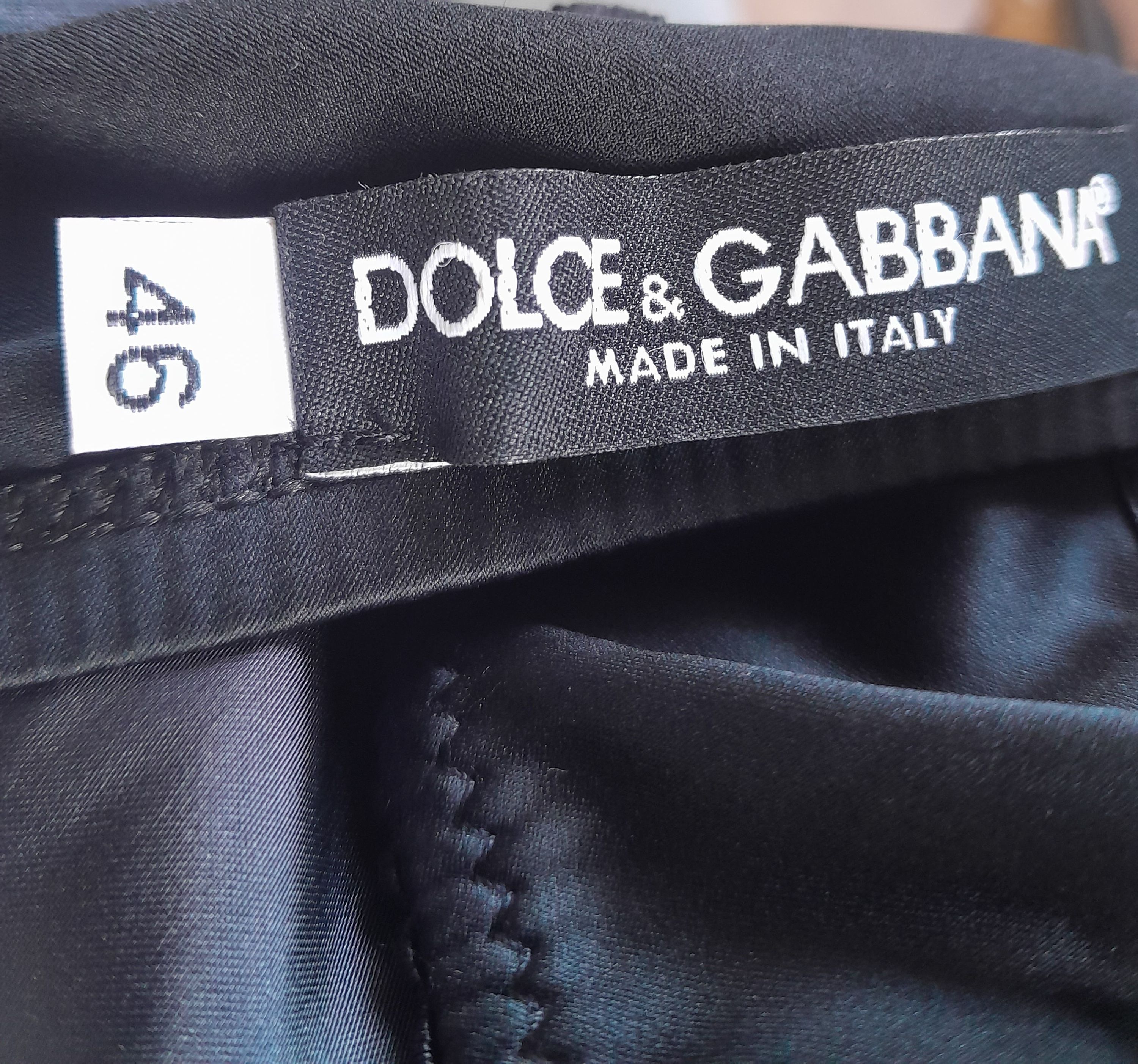 Dolce  Gabbana Satin Cocktail Dress Size M Grey cotton