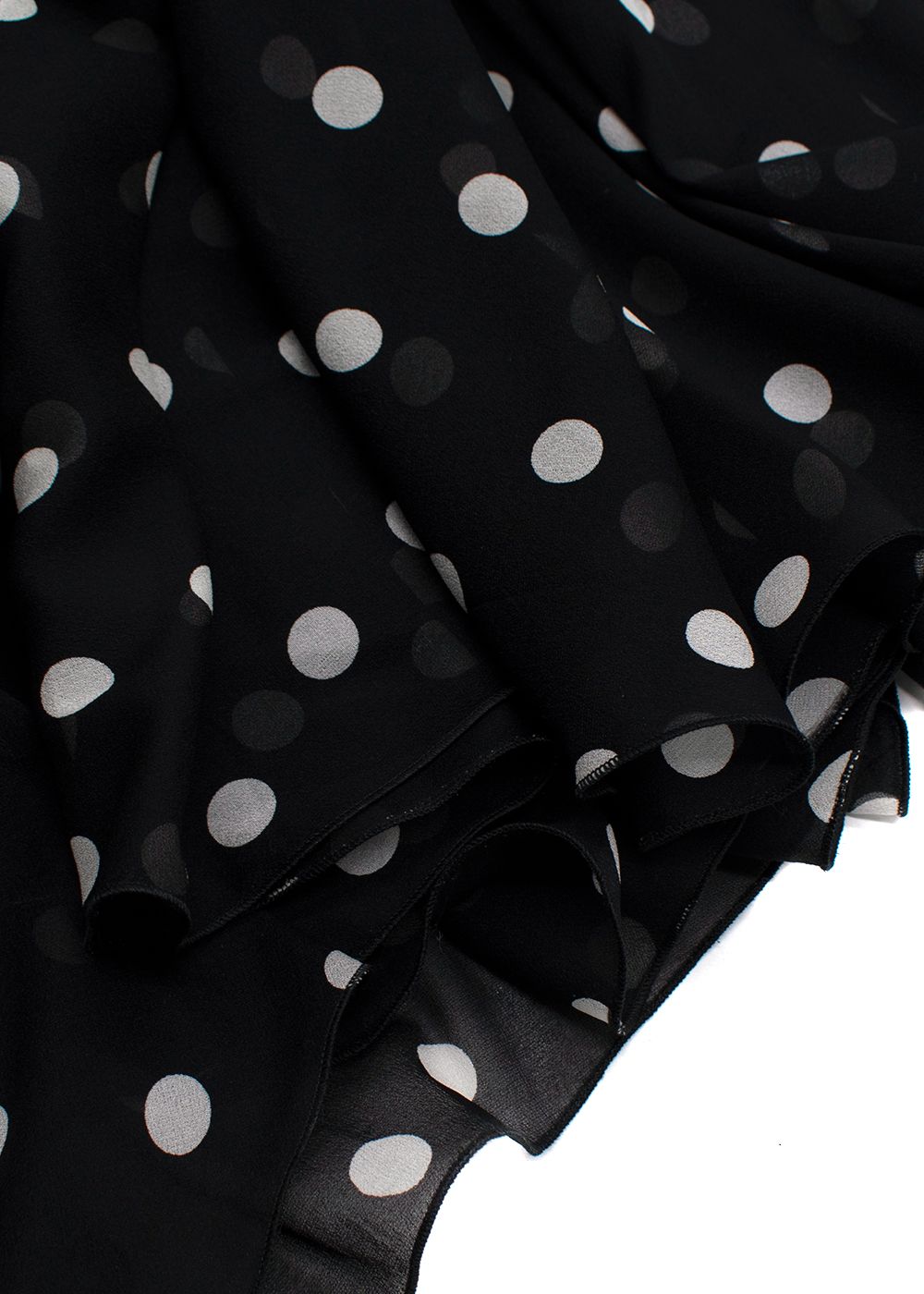 Dolce  Gabbanna Black Semi Sheer Polka Dot Dress Size XS Black white silk/elastane