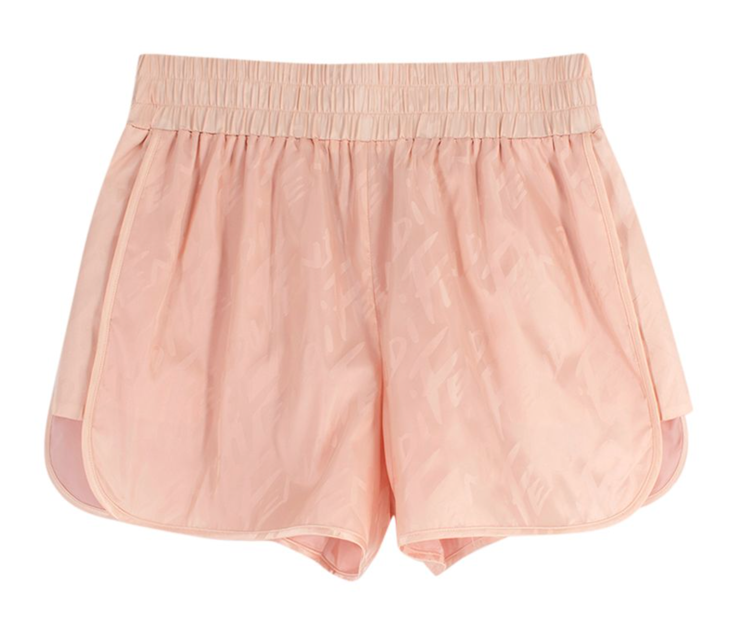 Fendi Pink Monogram Satin Shorts Size M polyester