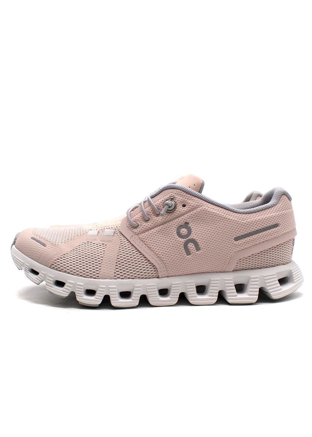 On Running Shell Pink Cloud 5 Trainers Size 365 Pink White polyester/rubber