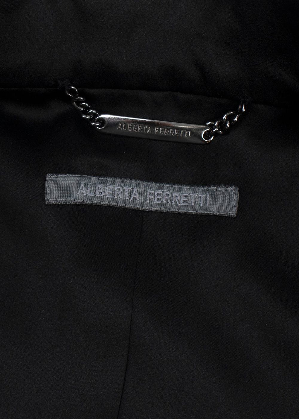 Alberta Ferretti Black Beaded Velvet Blazer Size XS