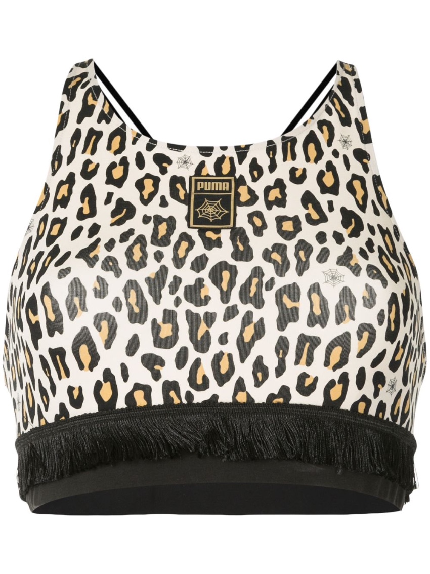 Puma x Charlotte Olympia Leopard Crop Top Size M