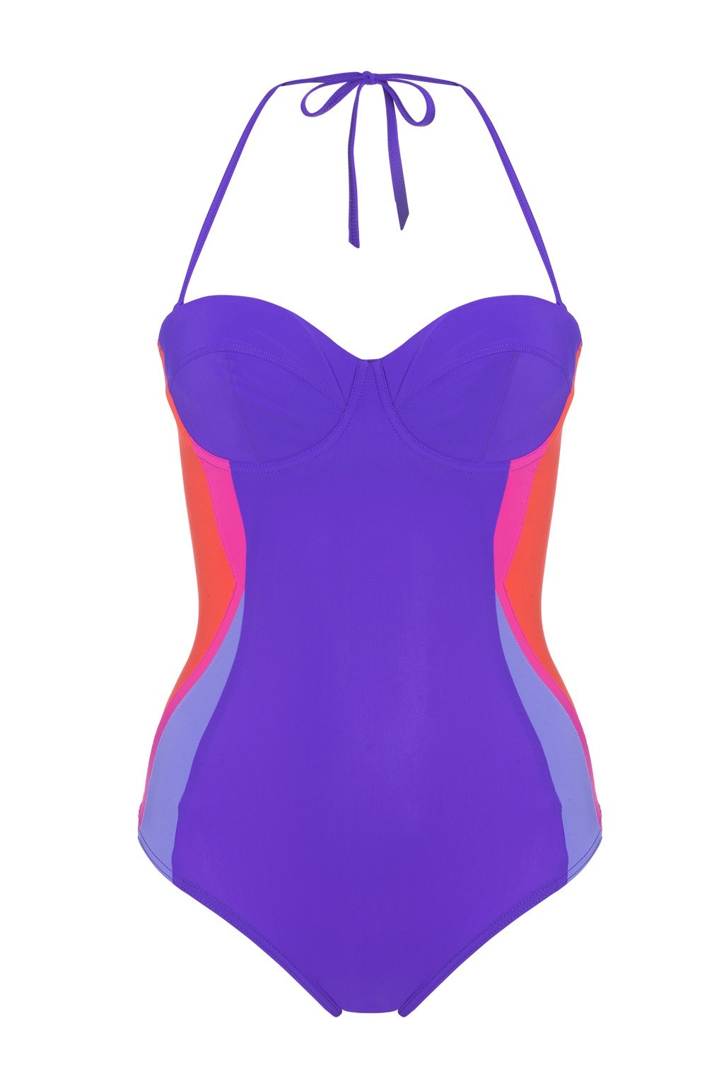 Carizzi Dorothy cup-sized one piece swimsuit Size M Purple lycra