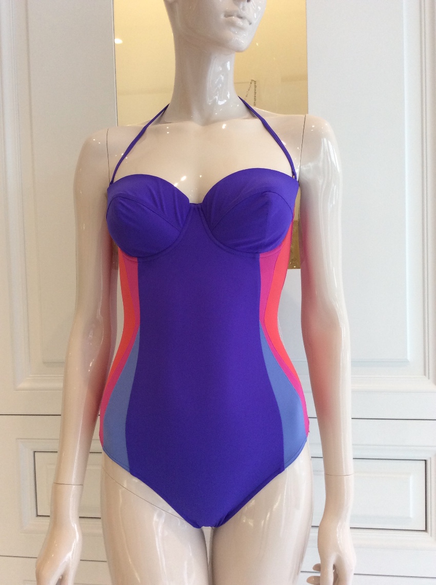 Carizzi Dorothy cup-sized one piece swimsuit Size M Purple lycra