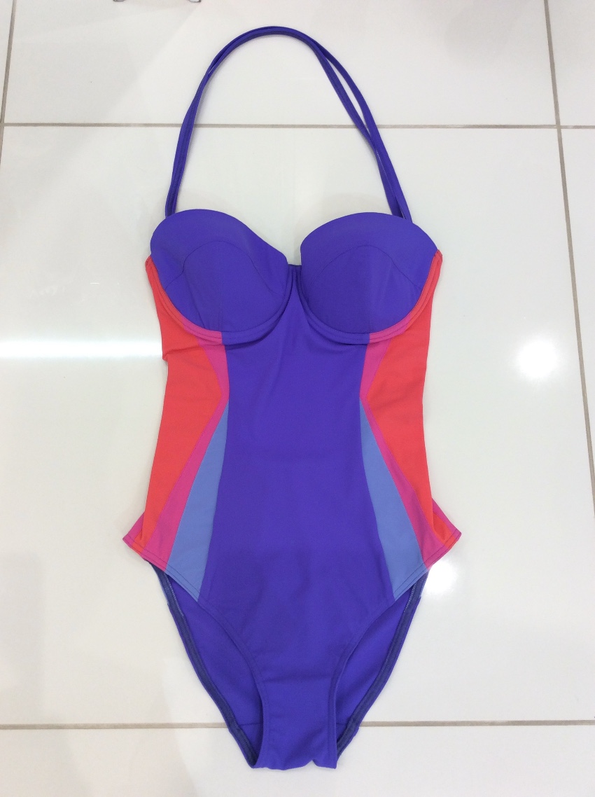 Carizzi Dorothy cup-sized one piece swimsuit Size M Purple lycra