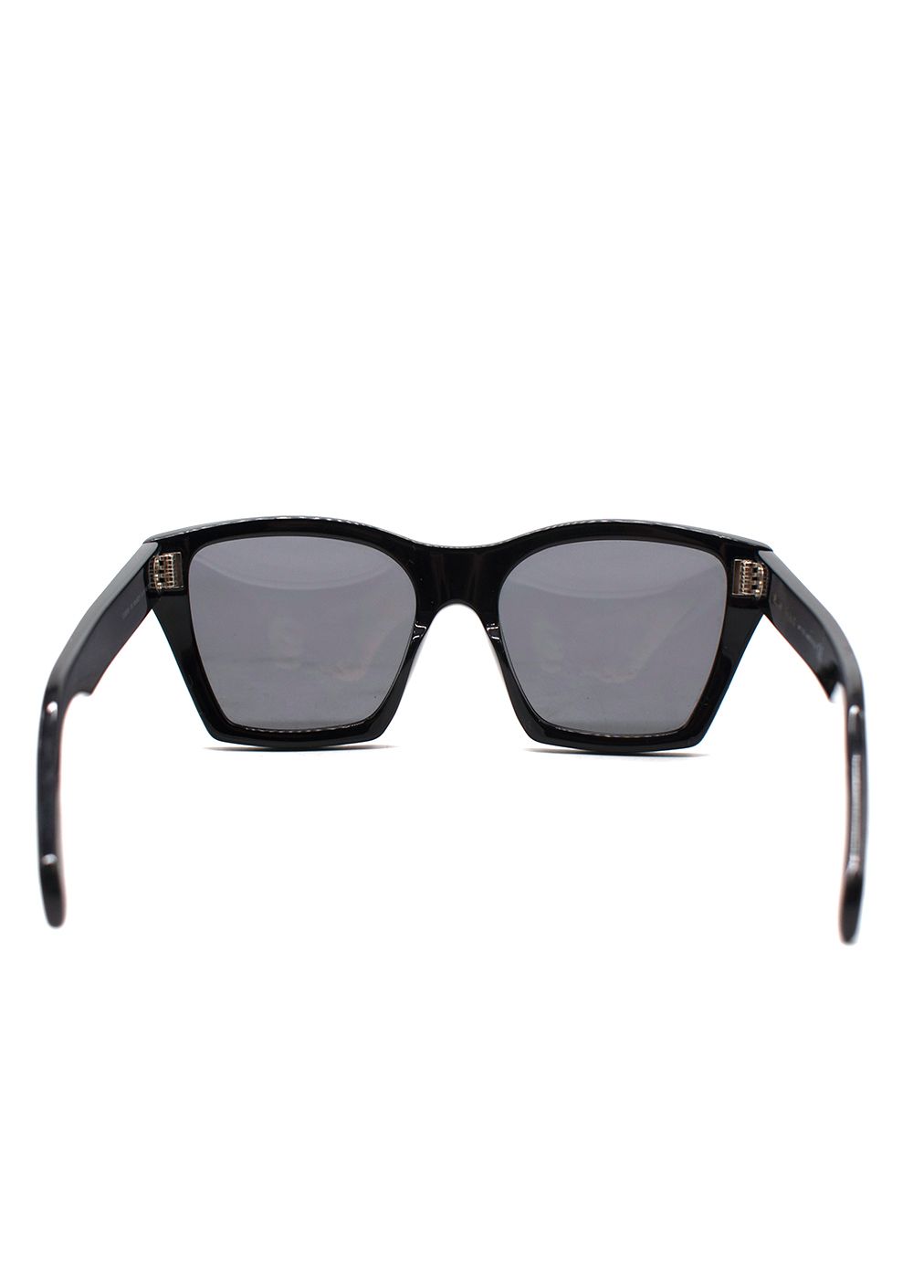 Preowned Celine Black Large Cat Eye Sunglasses acetate