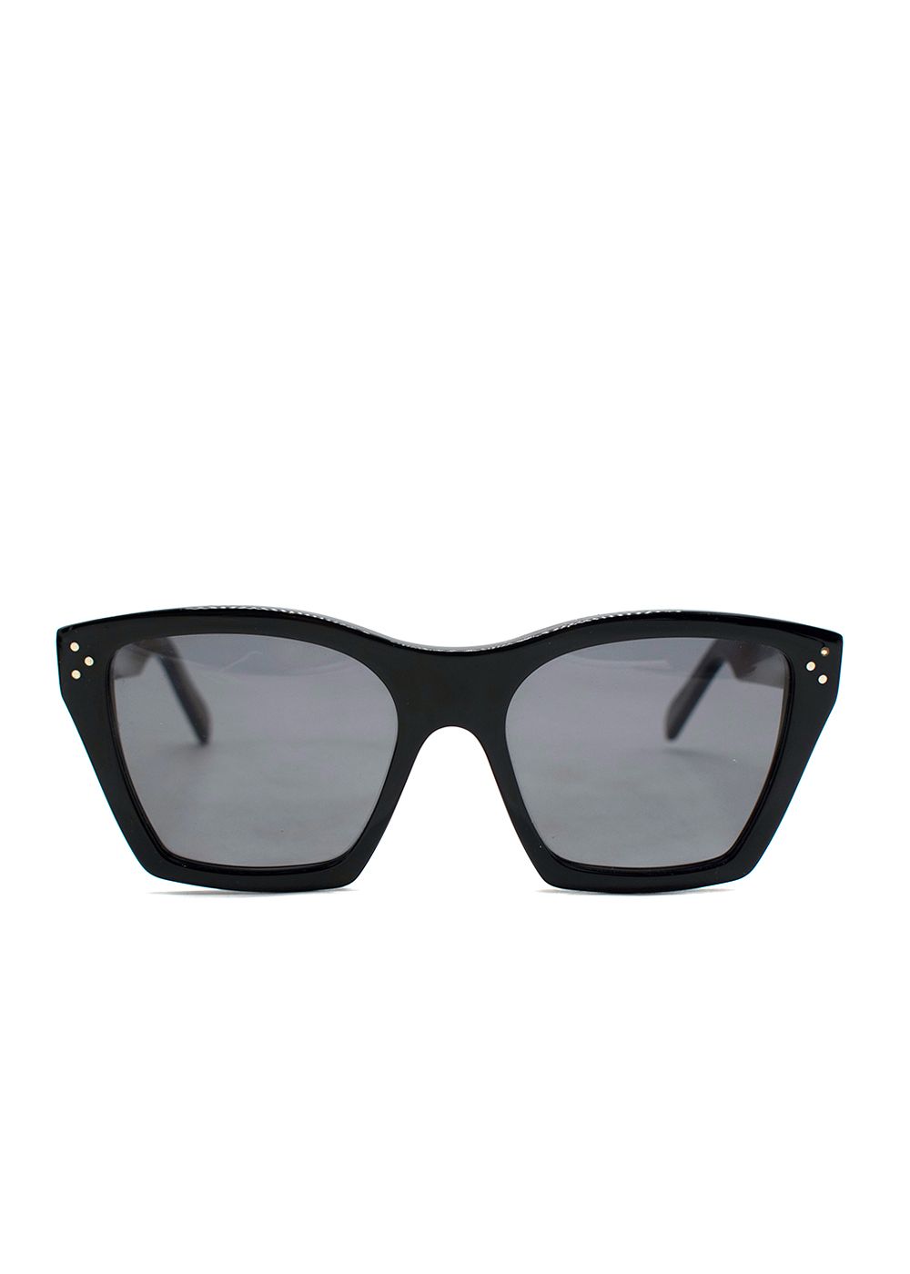 Preowned Celine Black Large Cat Eye Sunglasses acetate