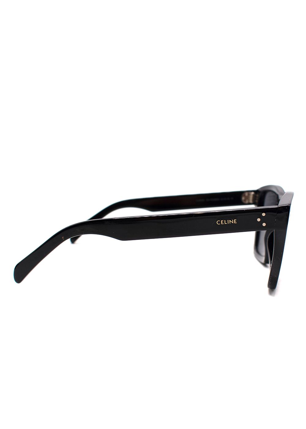 Preowned Celine Black Large Cat Eye Sunglasses acetate