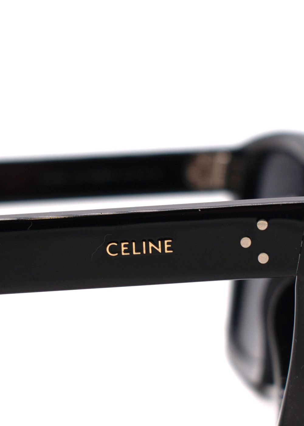 Preowned Celine Black Large Cat Eye Sunglasses acetate