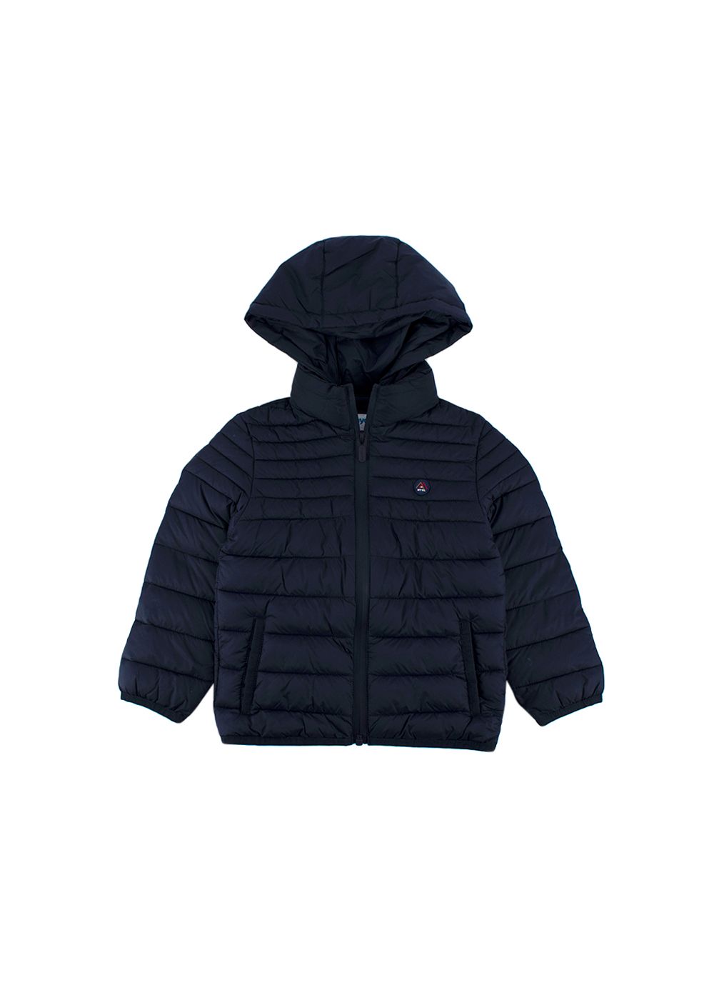 Boys Preowned Mayoral kids 4Y navy blue quilted puffer jacket Size 4 Years polymide