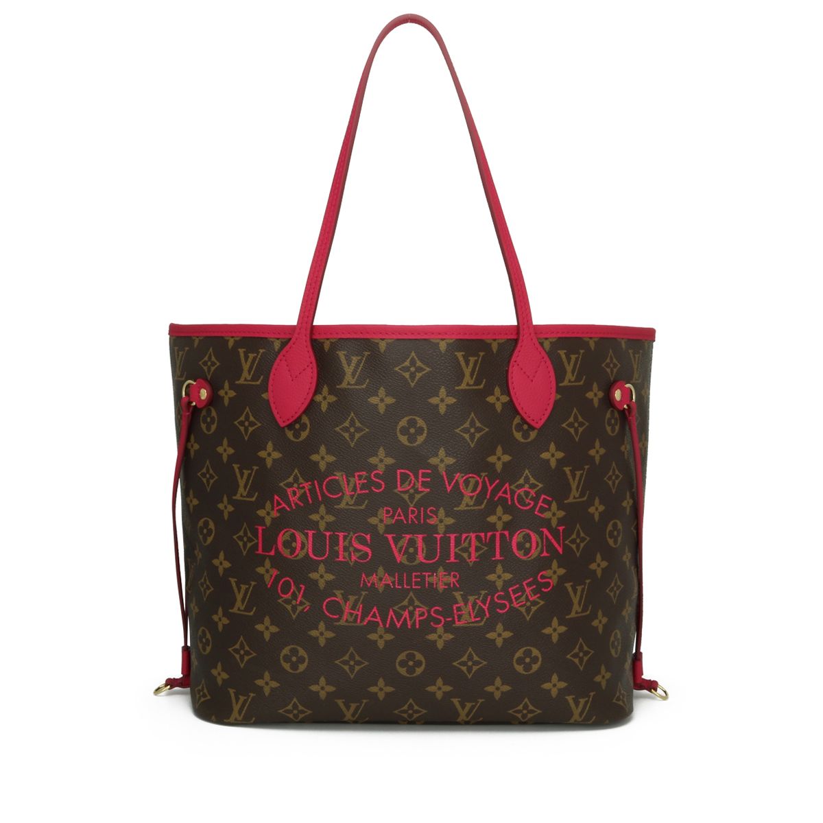 Preowned Louis Vuitton Neverfull MM Tote Bag Brown canvas/cowhide leather