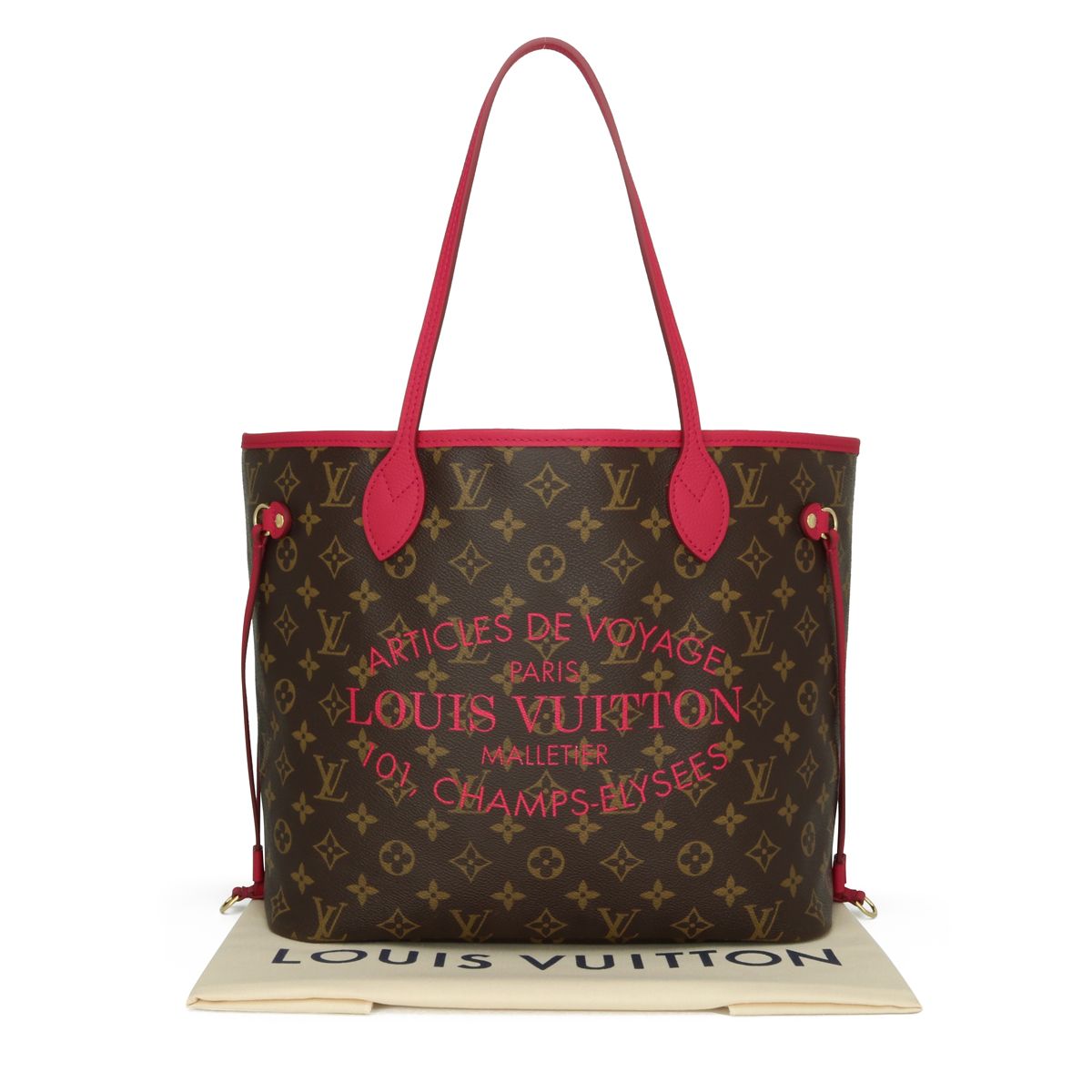 Preowned Louis Vuitton Neverfull MM Tote Bag Brown canvas/cowhide leather