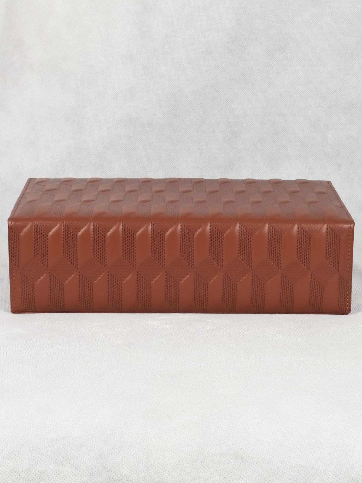 Au Depart x Farfetch Embossed Jewellery Box Brown leather