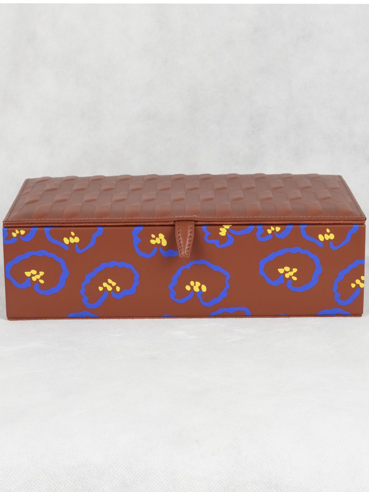 Au Depart x Farfetch Embossed Jewellery Box Brown leather