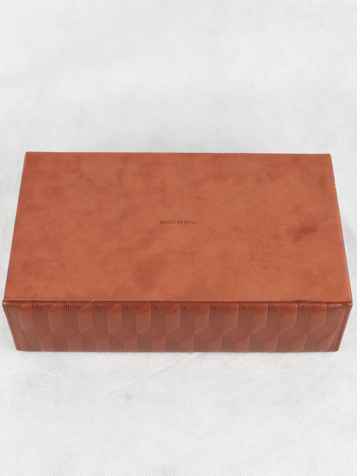 Au Depart x Farfetch Embossed Jewellery Box Brown leather