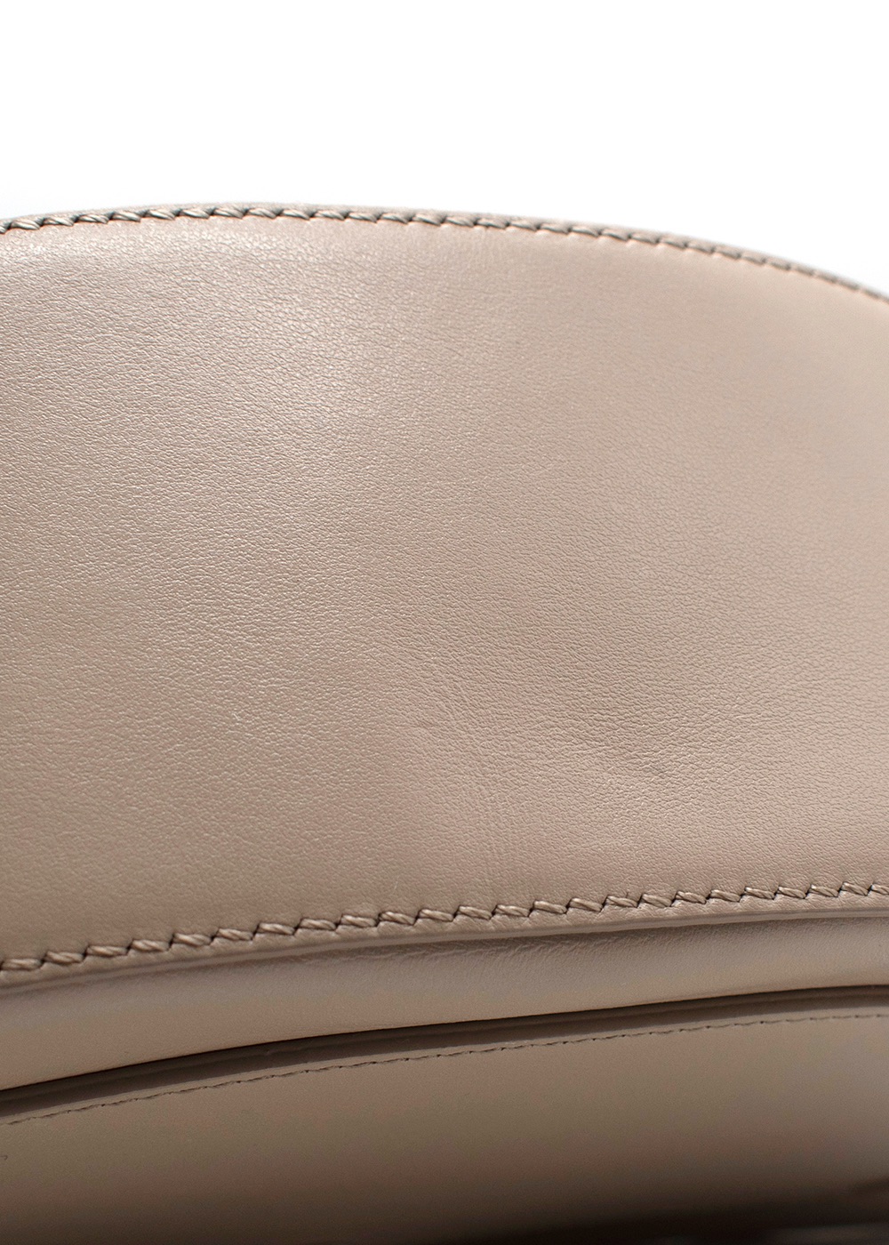 Demellier Taupe Leather The Tokyo Cross-Body Saddle Bag