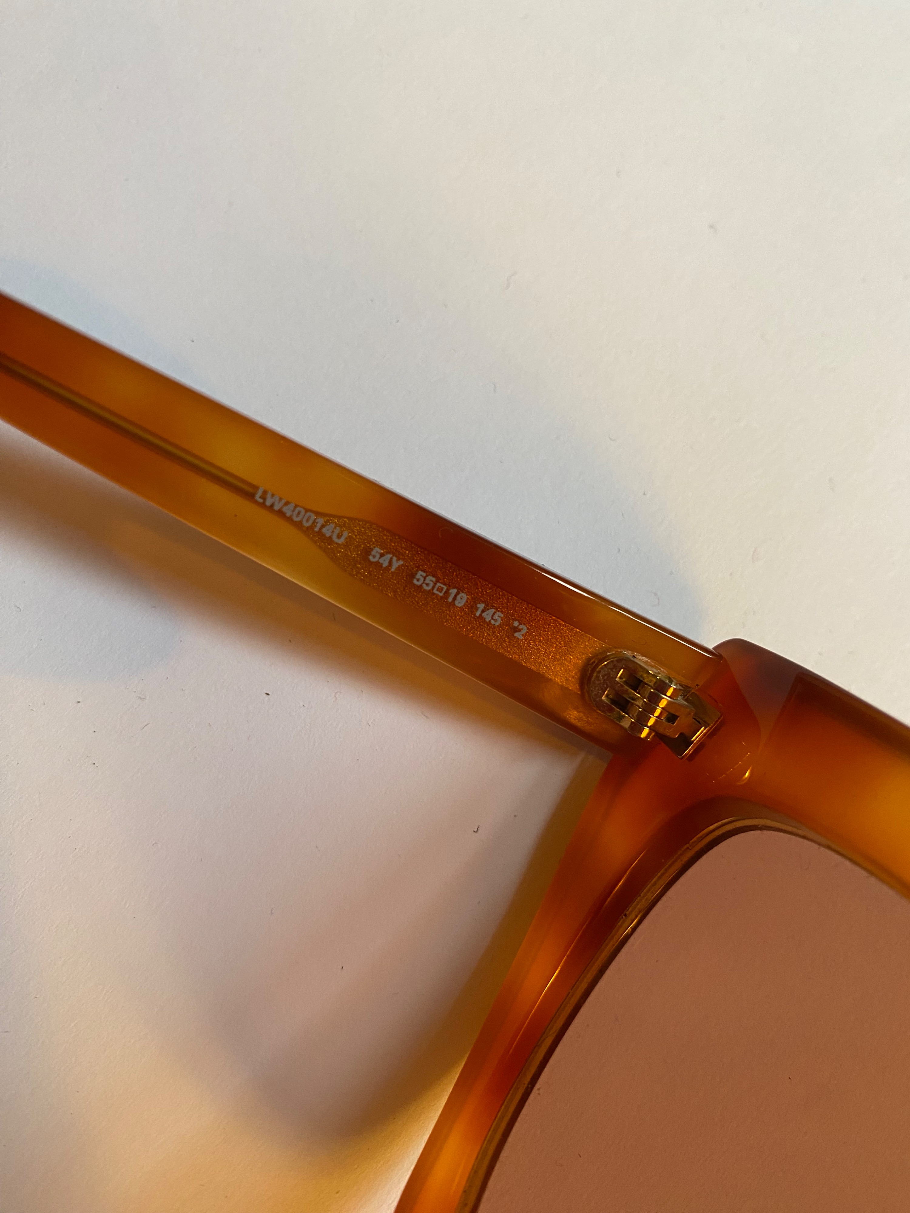 Preowned Loewe Amber Cat Eye Sunglasses Tortoiseshell pink polished