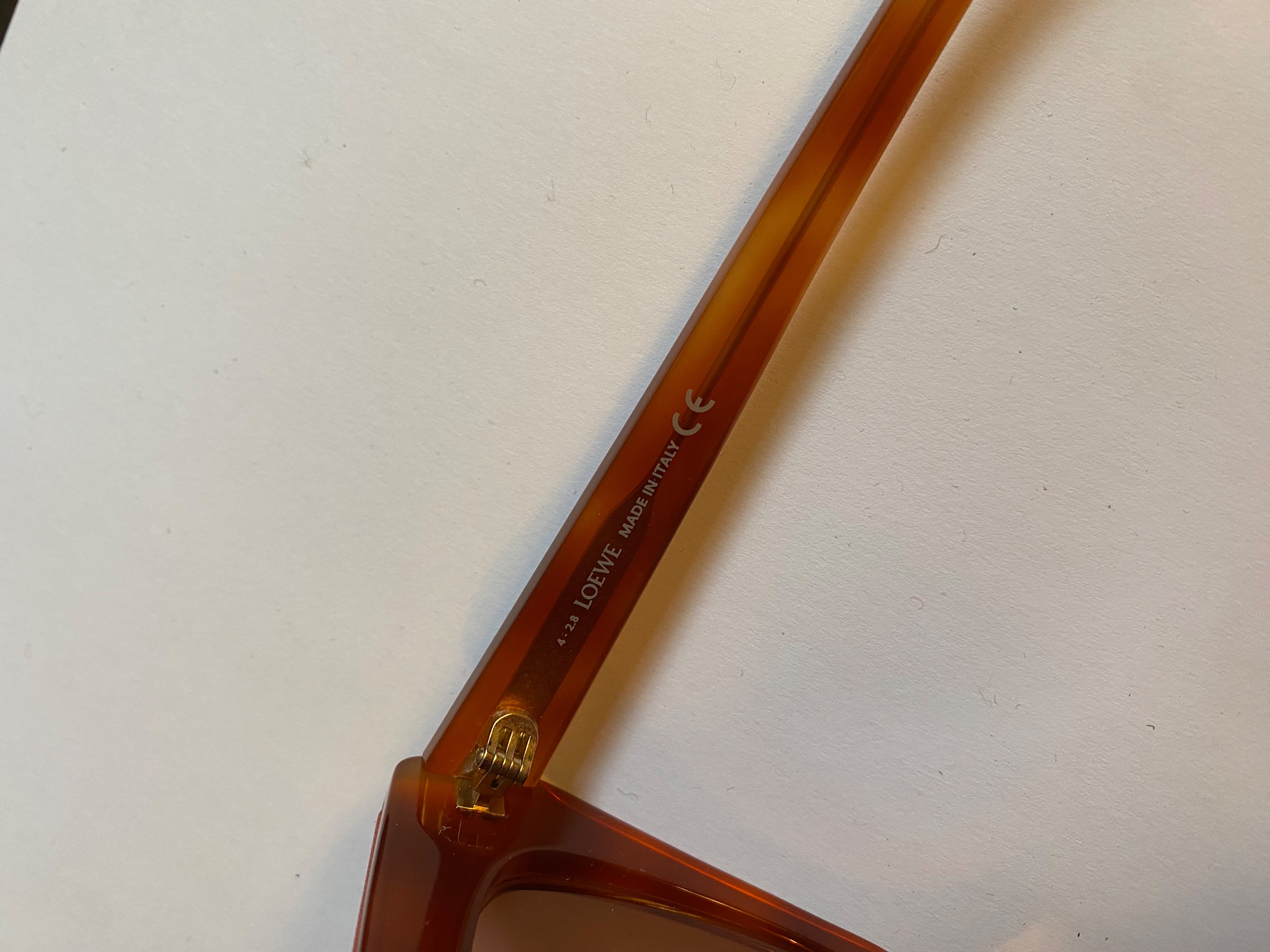 Preowned Loewe Amber Cat Eye Sunglasses Tortoiseshell pink polished