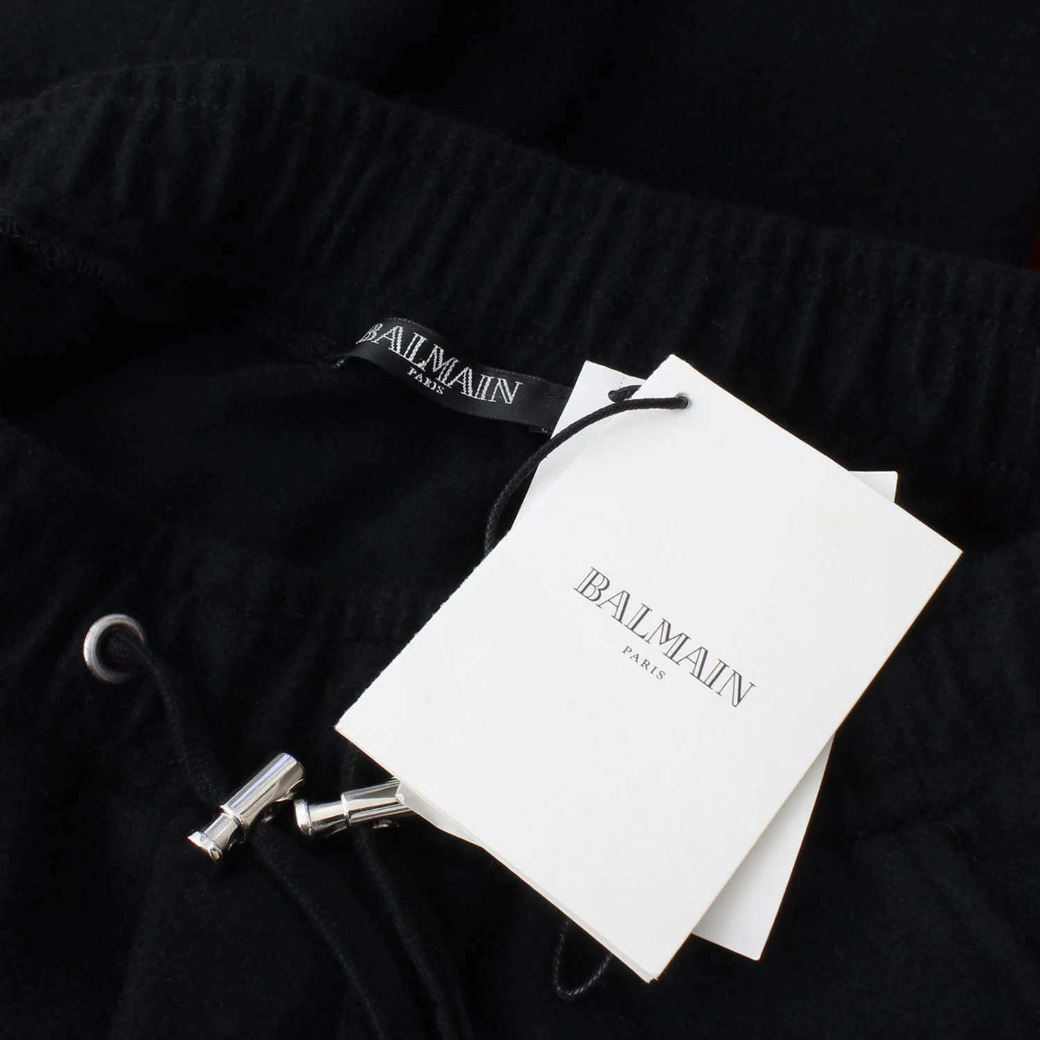 Men's Balmain Black Cashmere Joggers Size 30