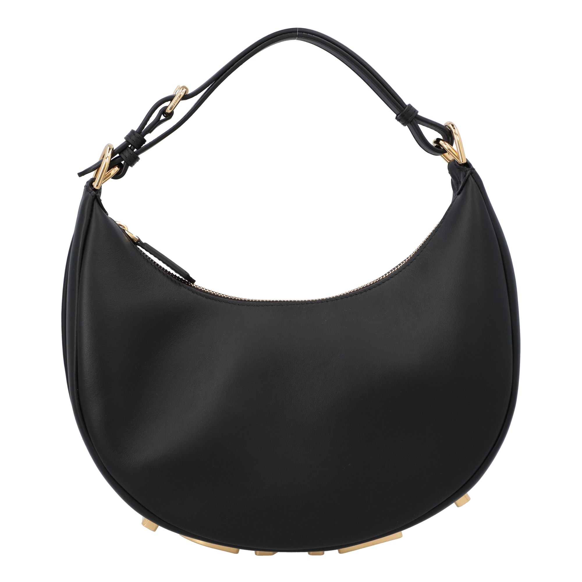 Fendi Black Small Fendigraphy Shoulder Bag black | black leather