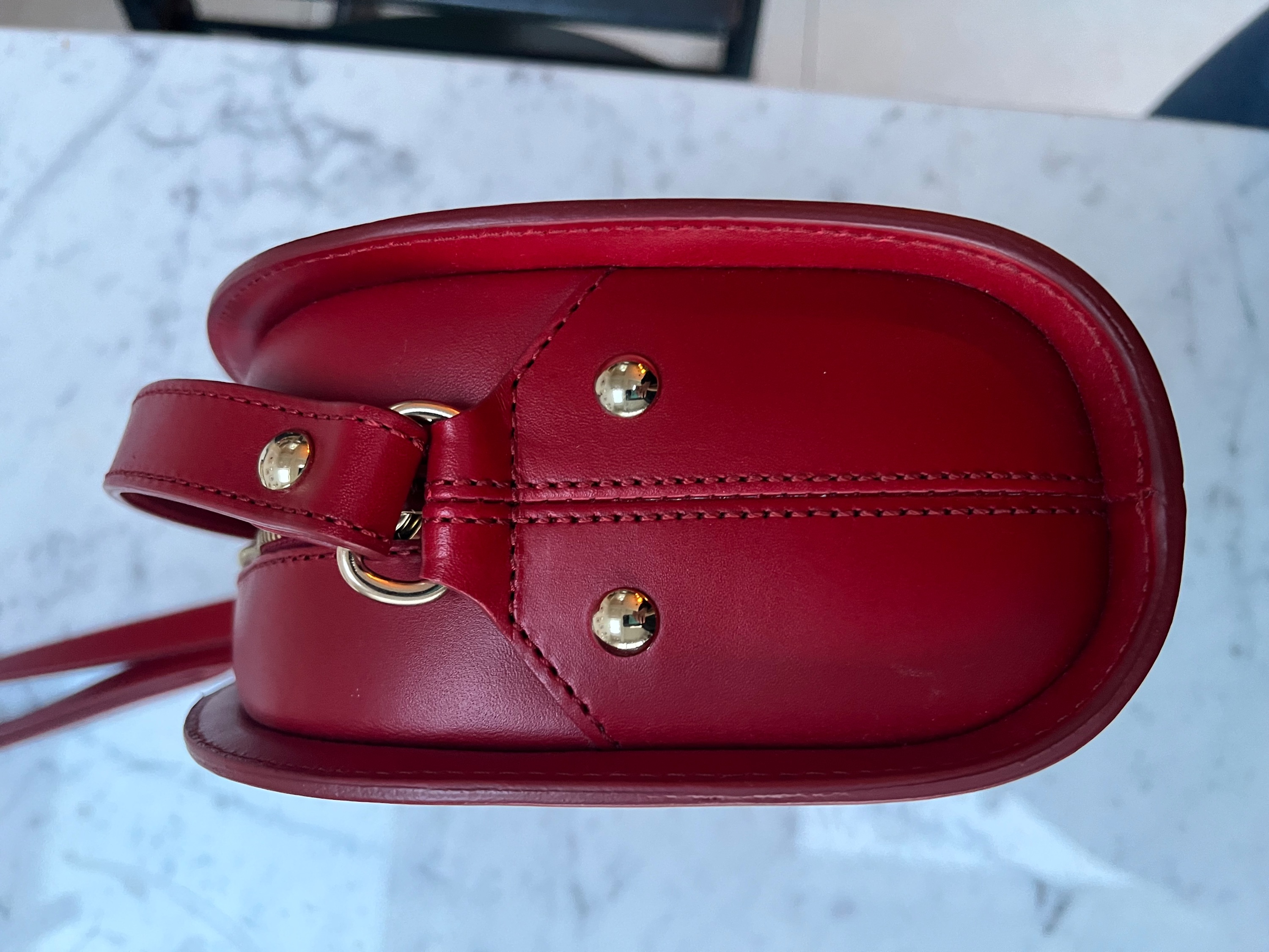 APC Red Leather Belt Bag