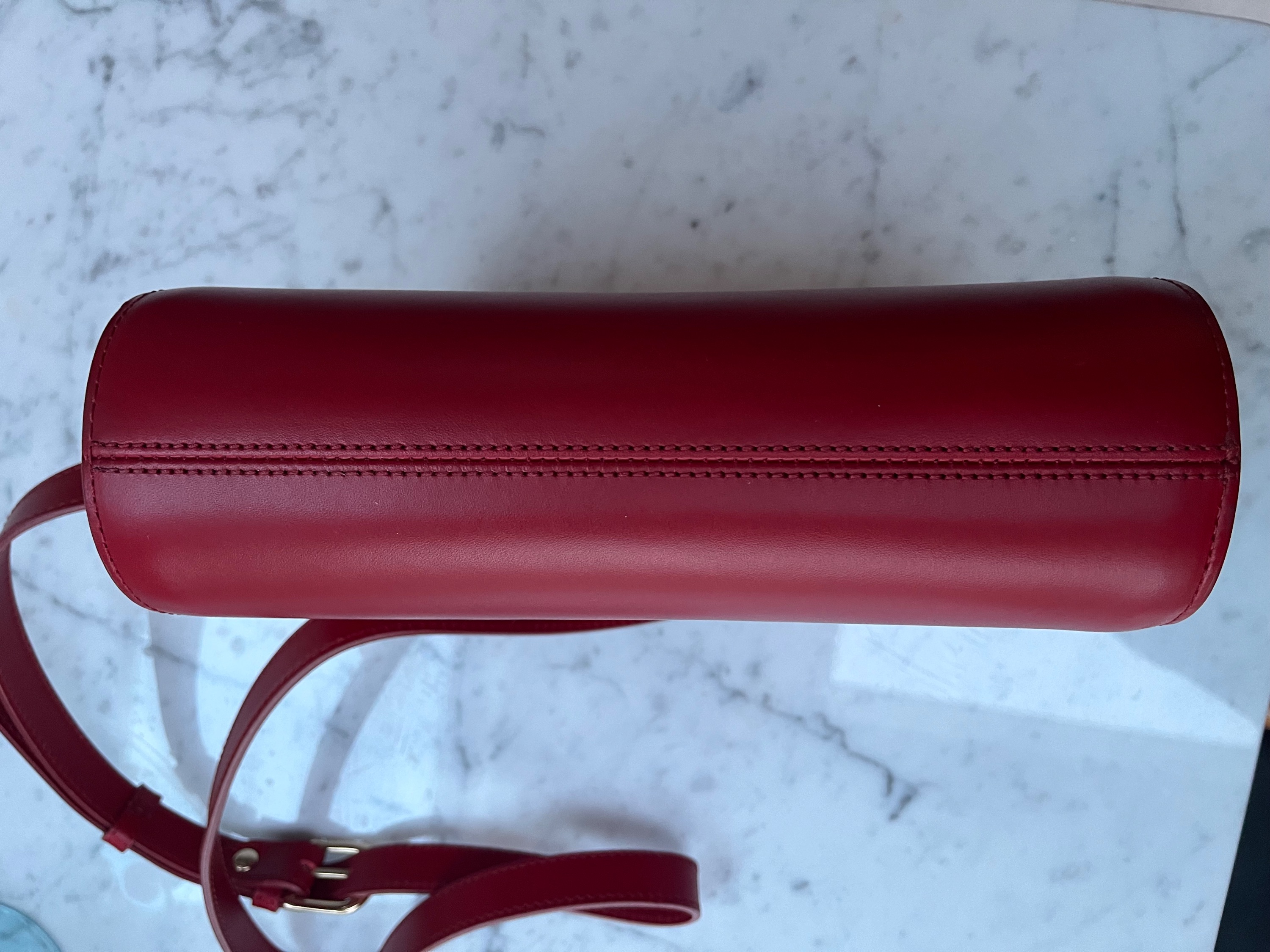 APC Red Leather Belt Bag