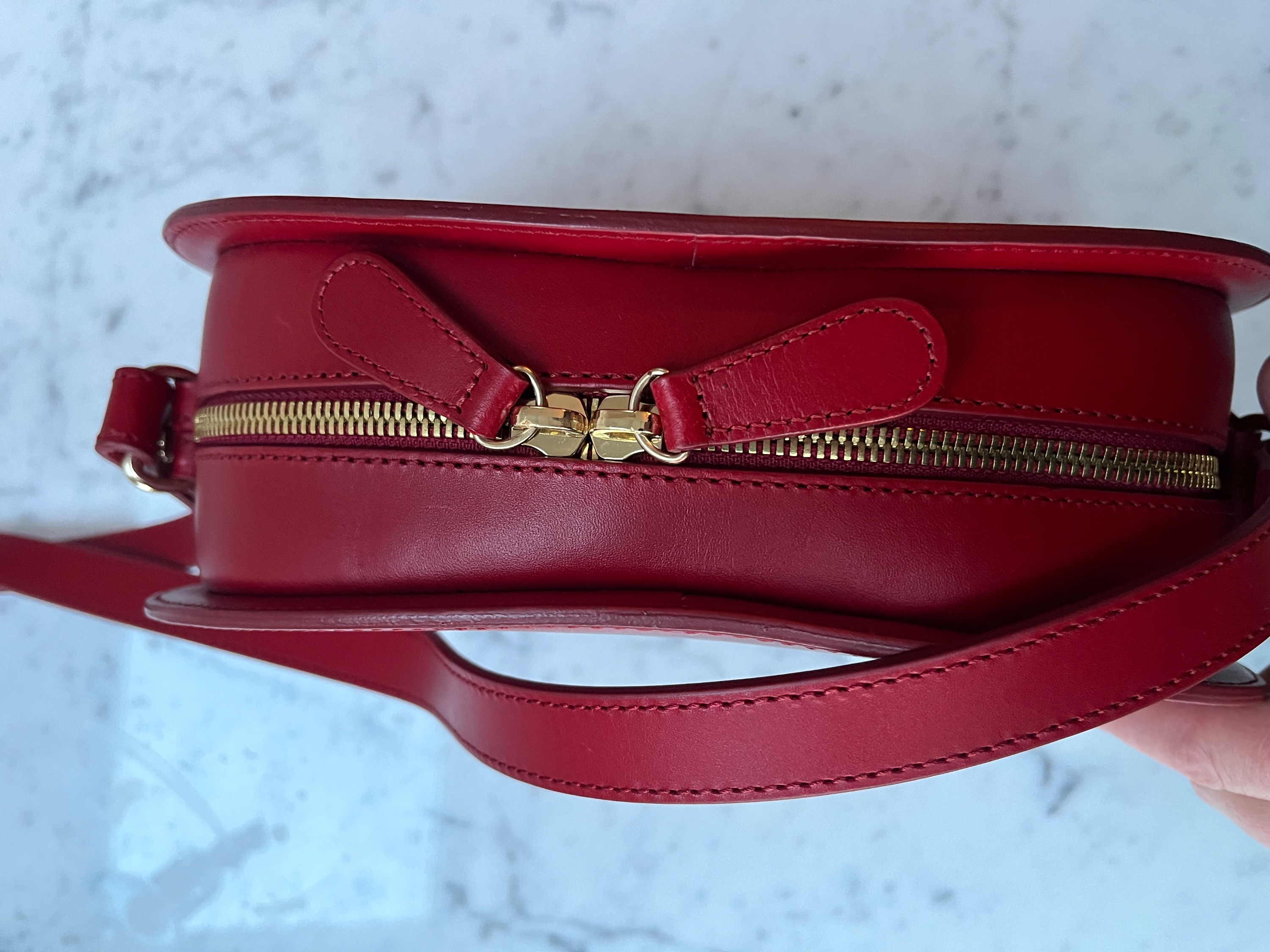 APC Red Leather Belt Bag