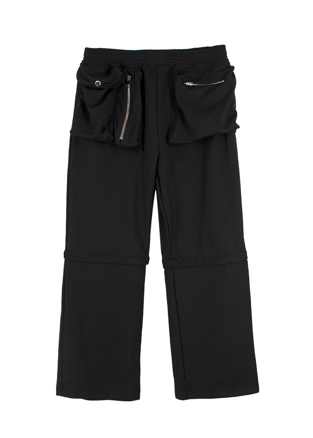 Men's JW Anderson Black Convertible Cargo Trousers Size M polyester