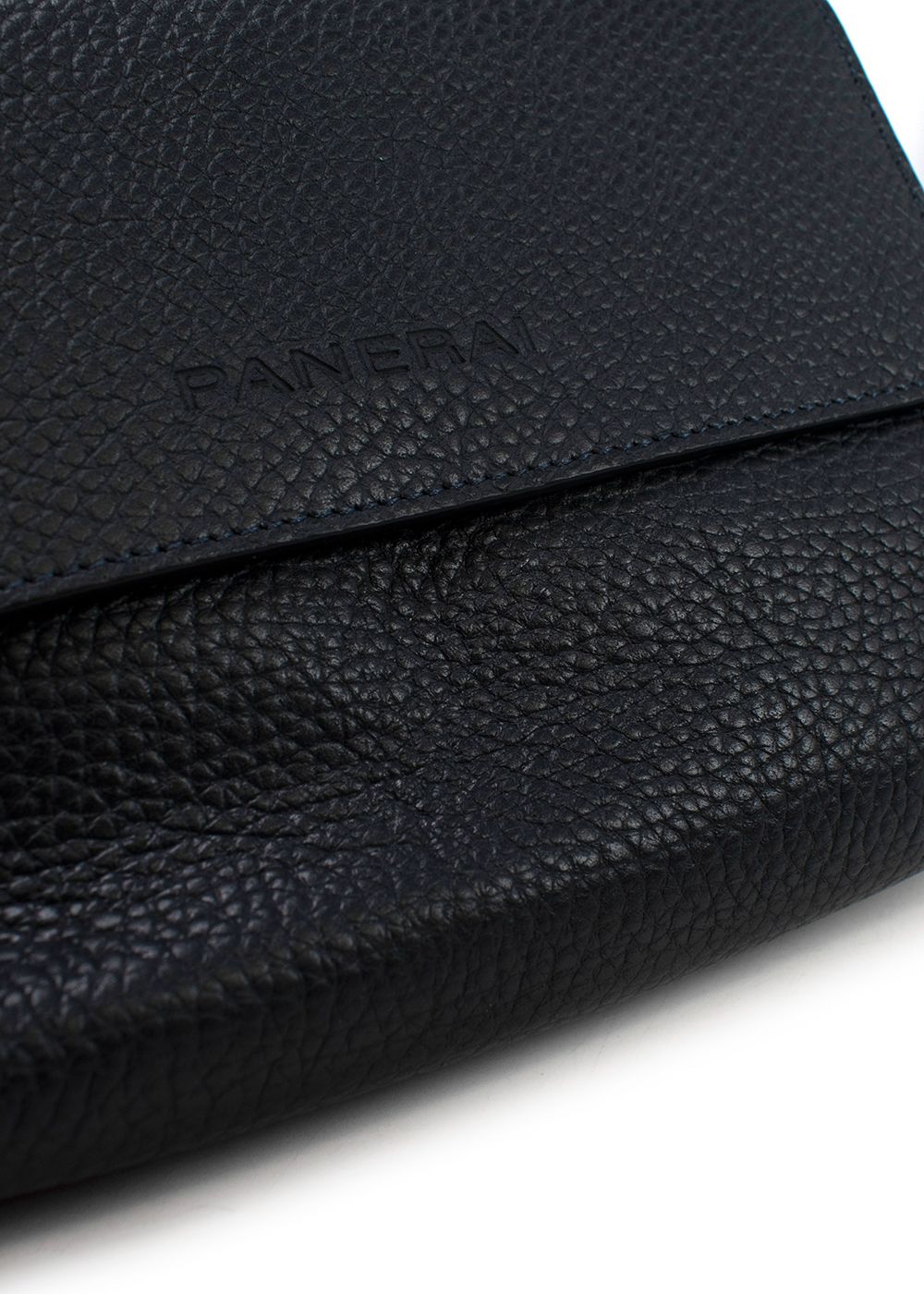 Men's Panerai Navy Grained Leather Pouch