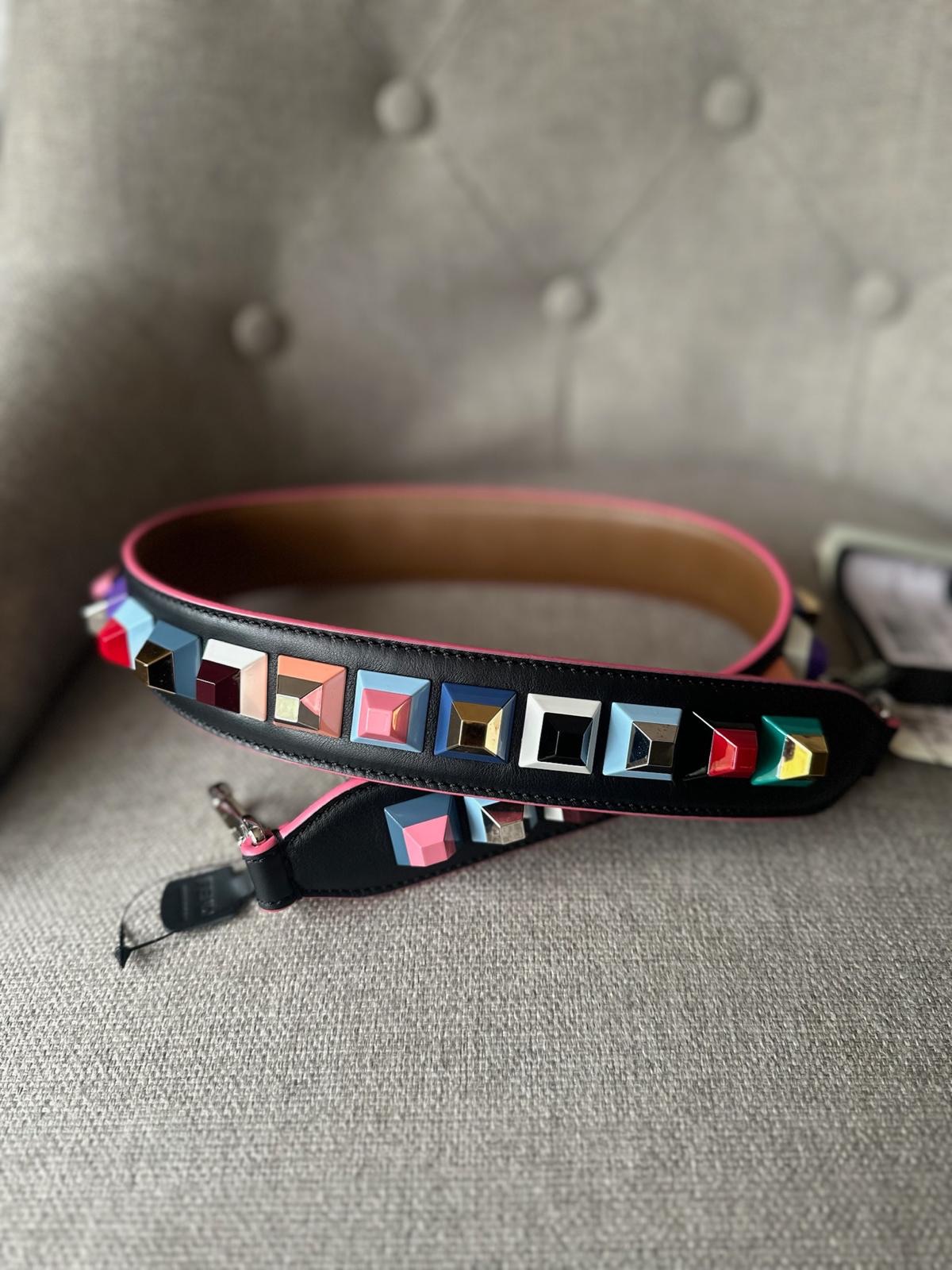 Fendi Multicoloured Strap You Bag Strap Multi leather