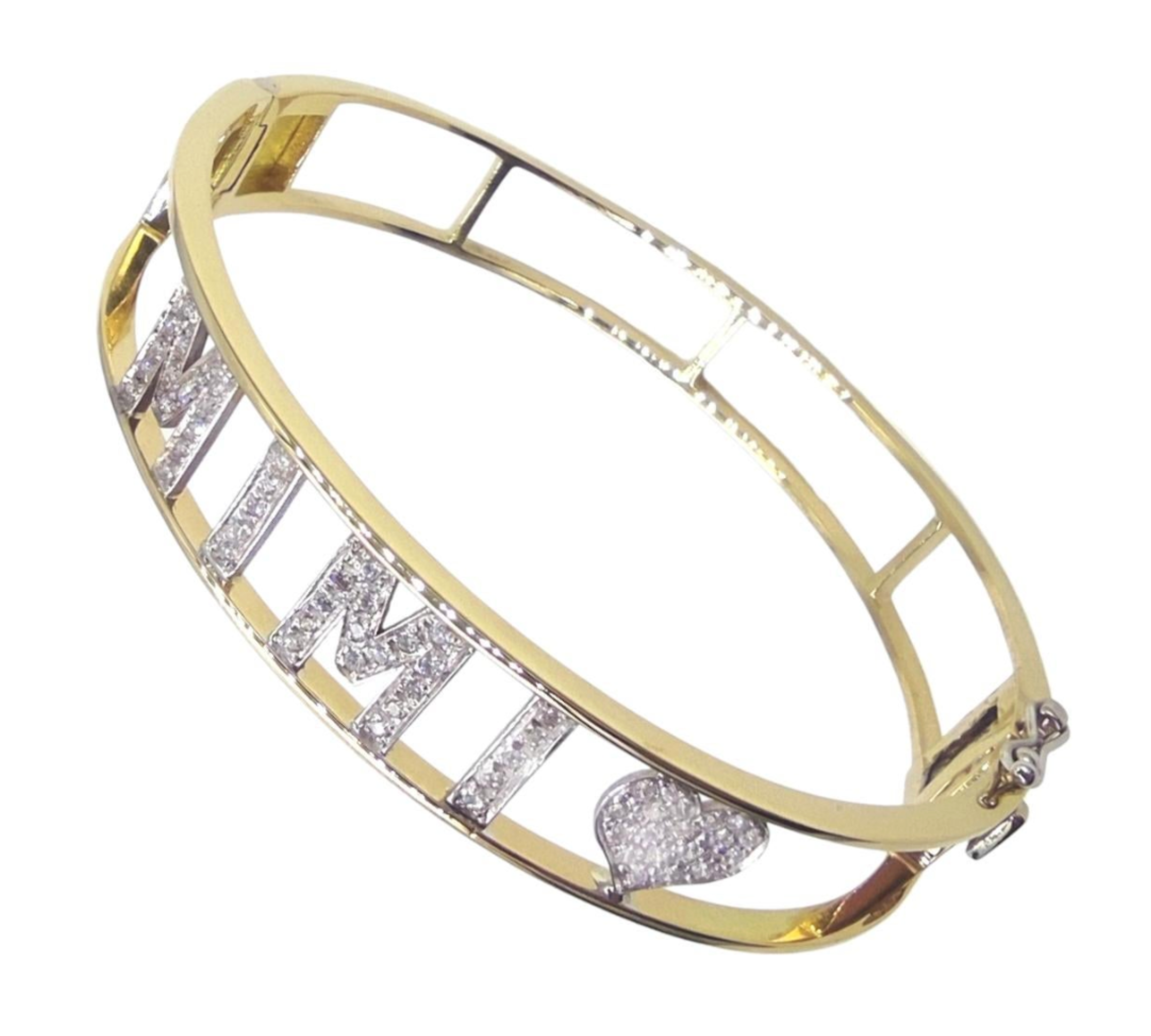 Antinori Fine Jewels 18K Yellow Gold Customisable Diamond Bracelet Silver