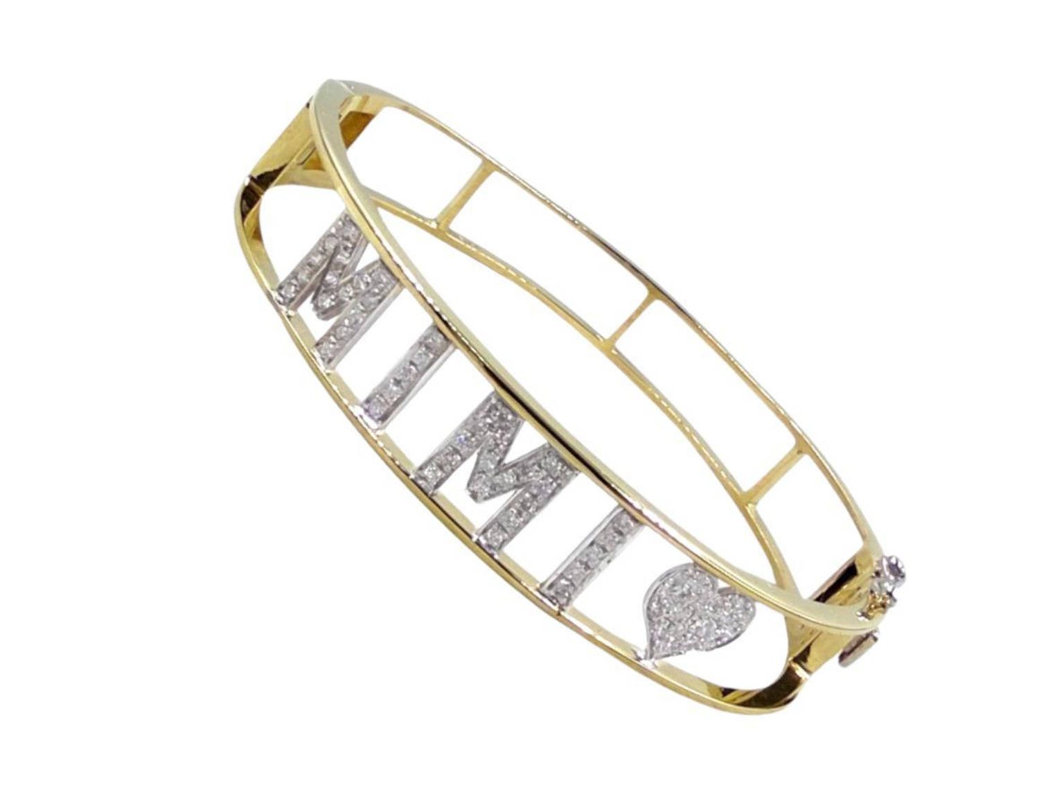 Antinori Fine Jewels 18K Yellow Gold Customisable Diamond Bracelet Silver