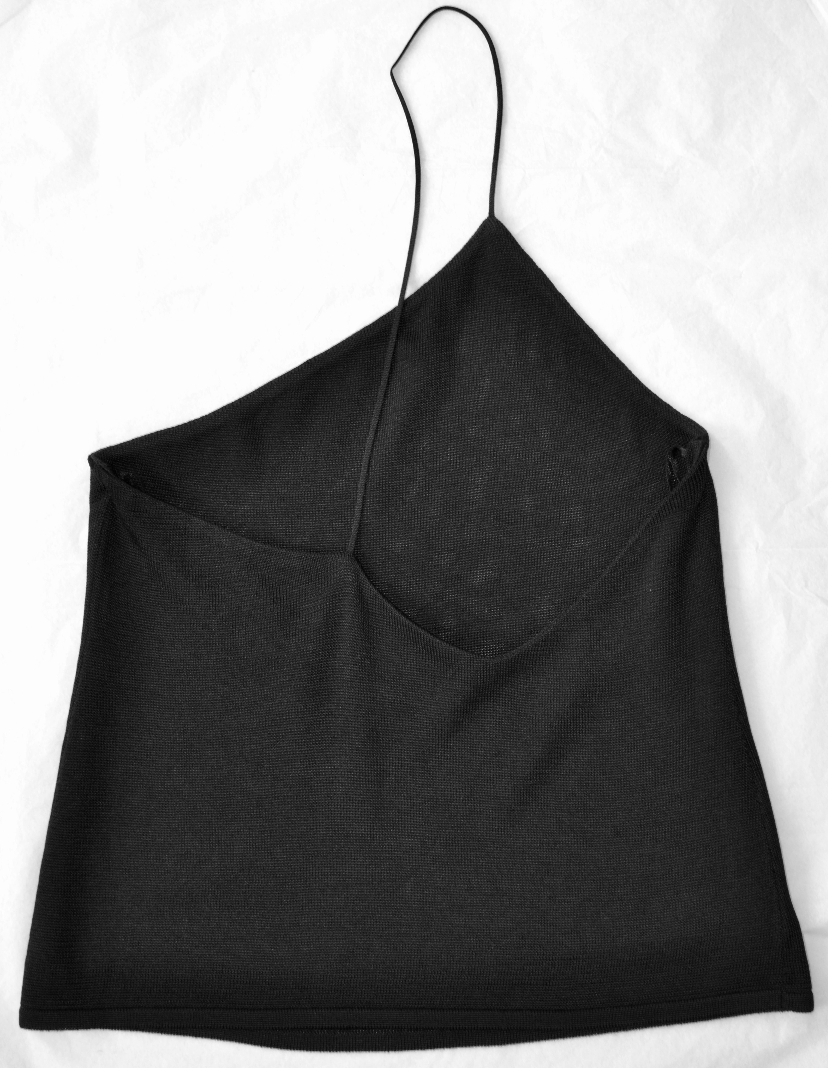 Gauge81 Black One Shoulder Top Size XS viscose