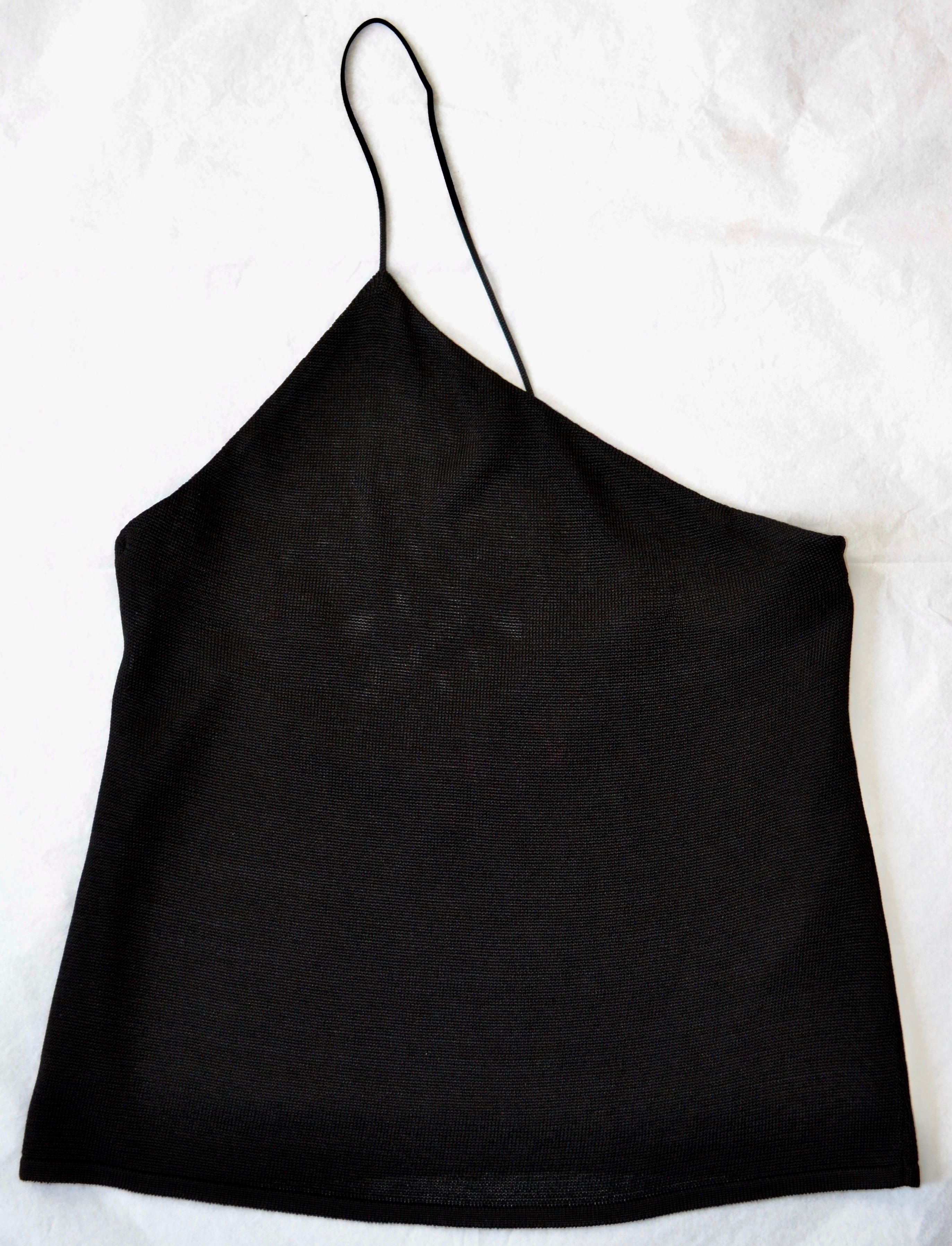 Gauge81 Black One Shoulder Top Size XS viscose