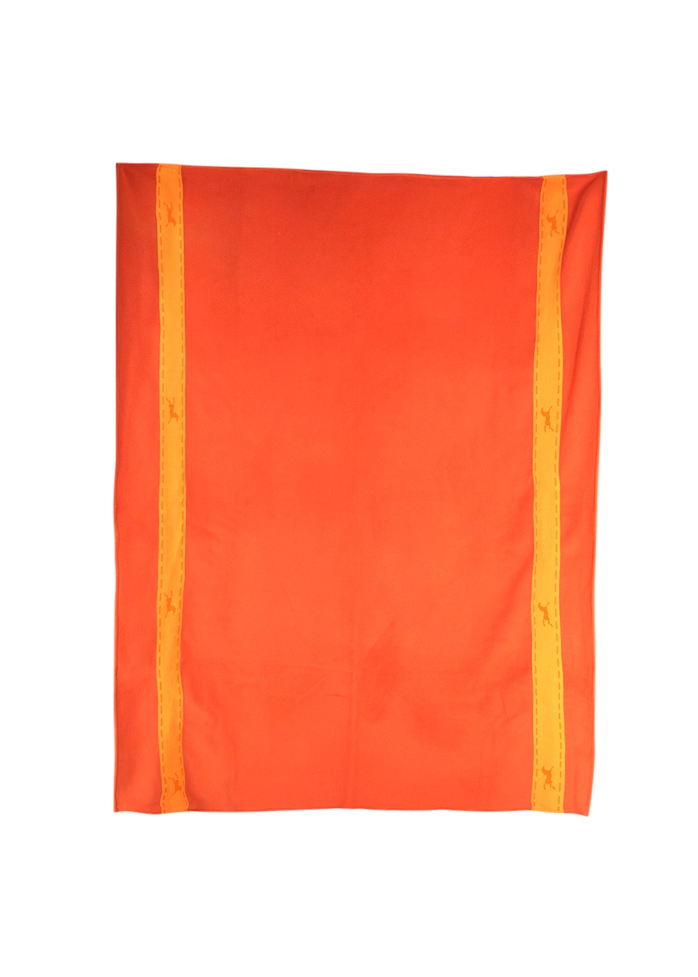 Men's Hermes Orange and Yellow Wool Blanket