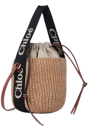 Preowned Chloe Tom Ford Raffia Bucket Bag beige wicker