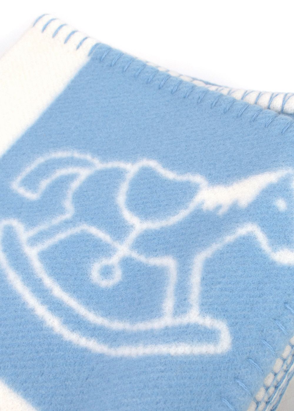 Hermes Blue Avalon Baby Blanket