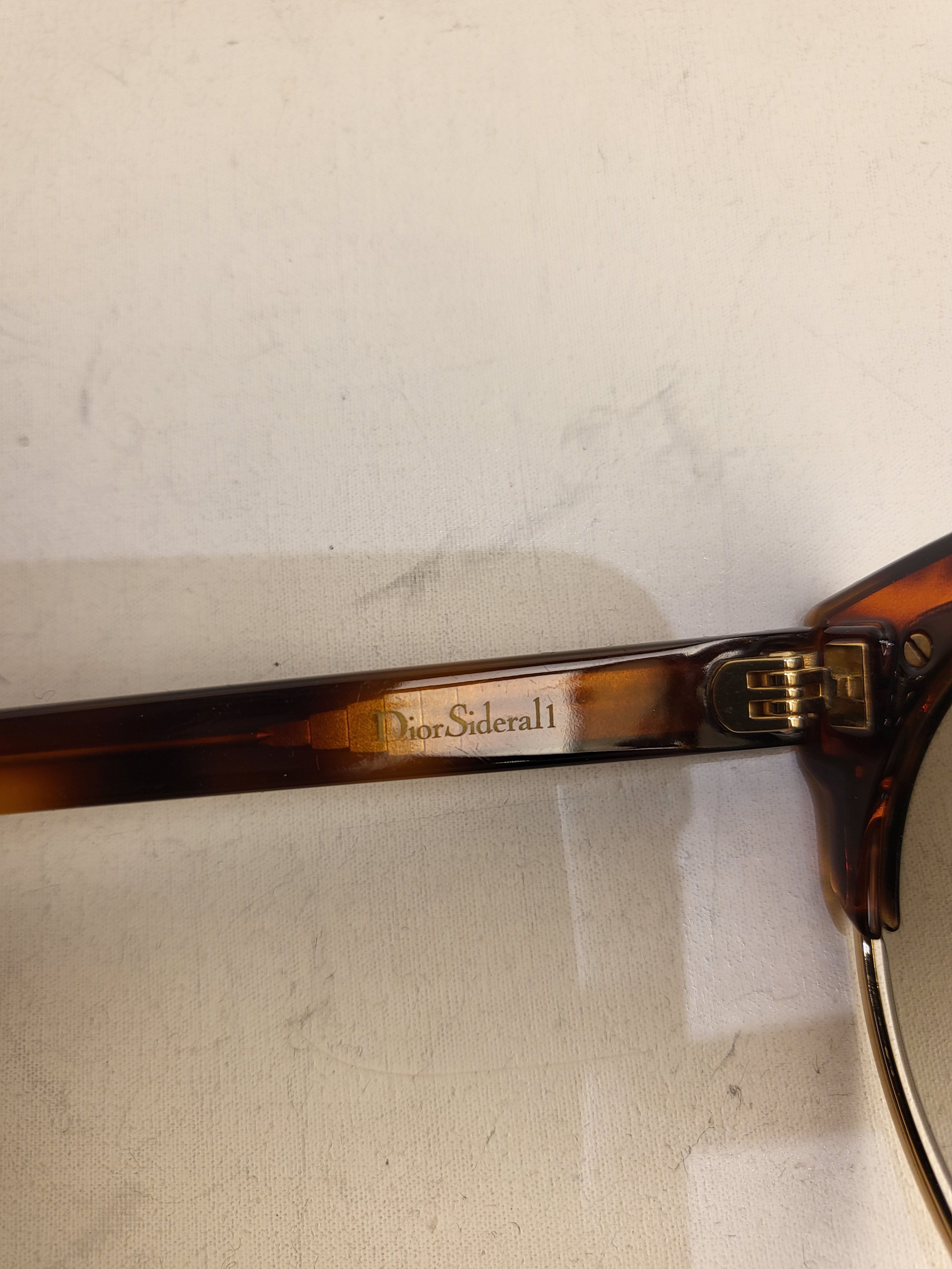 Preowned Dior Sideral 1 Tortoiseshell Sunglasses Brown acetate