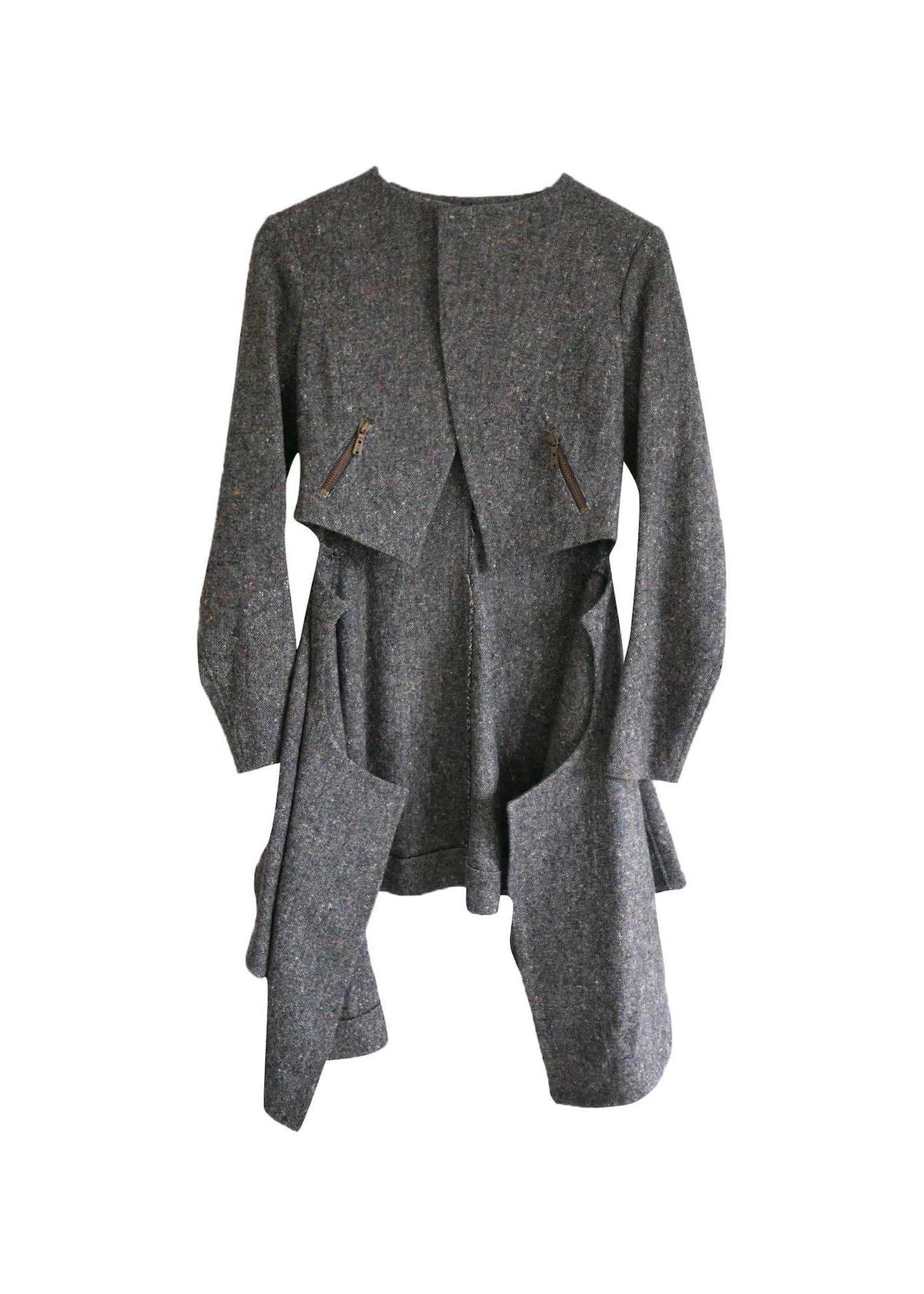 Saint Laurent Grey Archive Tailcoat Jacket Size M wool