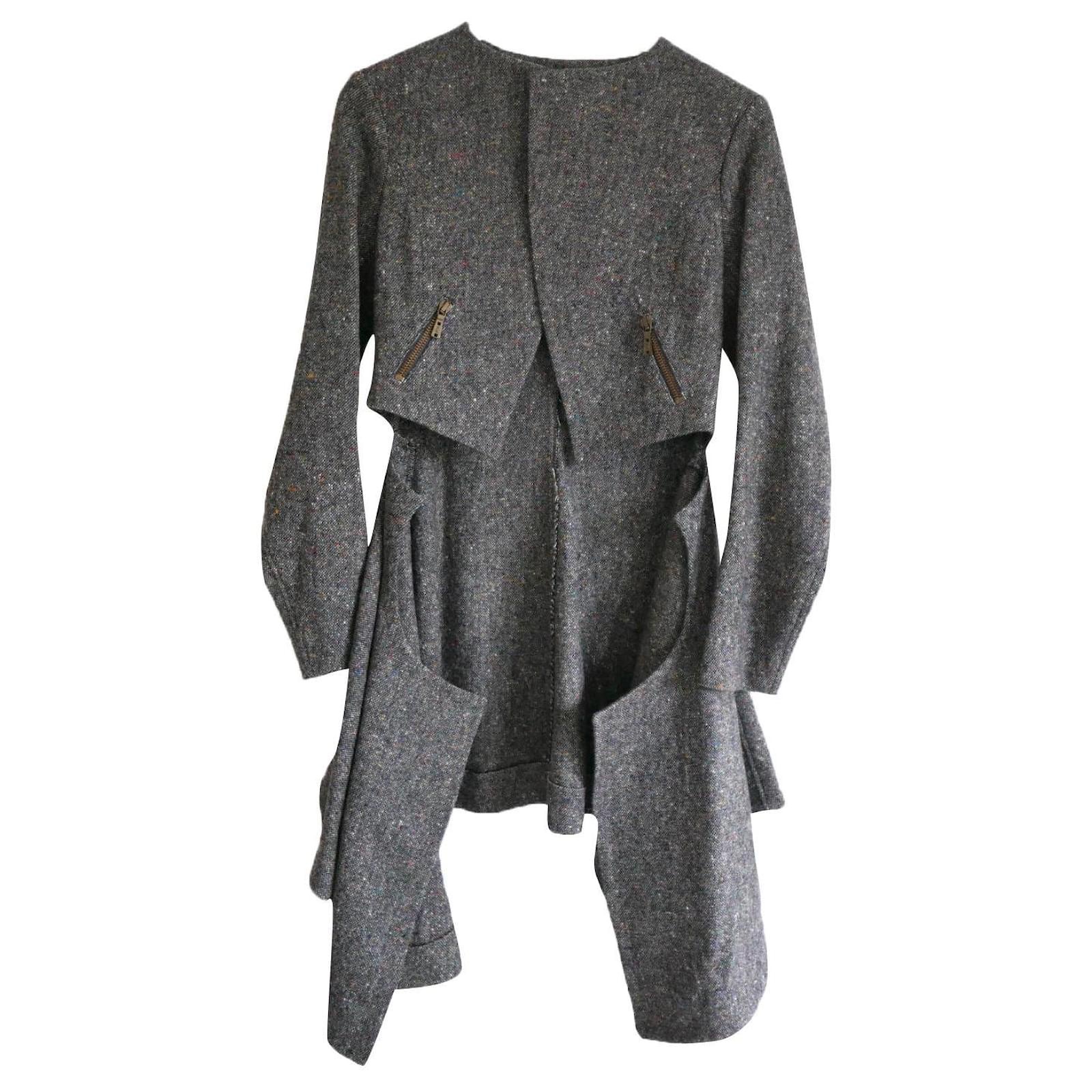 Saint Laurent Grey Archive Tailcoat Jacket Size M wool