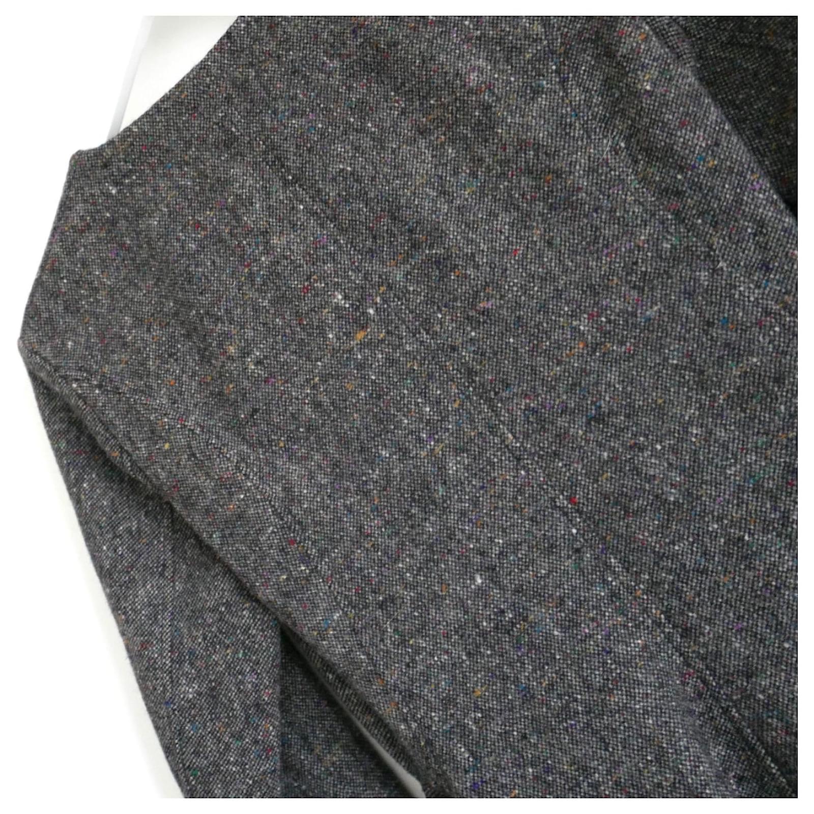 Saint Laurent Grey Archive Tailcoat Jacket Size M wool