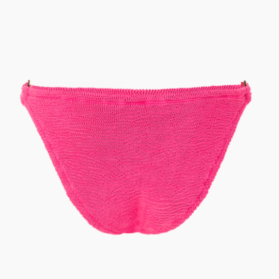 Hunza G Hot Pink Crinkled Bikini Bottom polyester