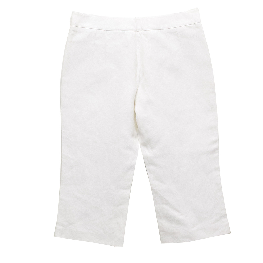 Preowned Andrew GN White Trousers Size S cotton