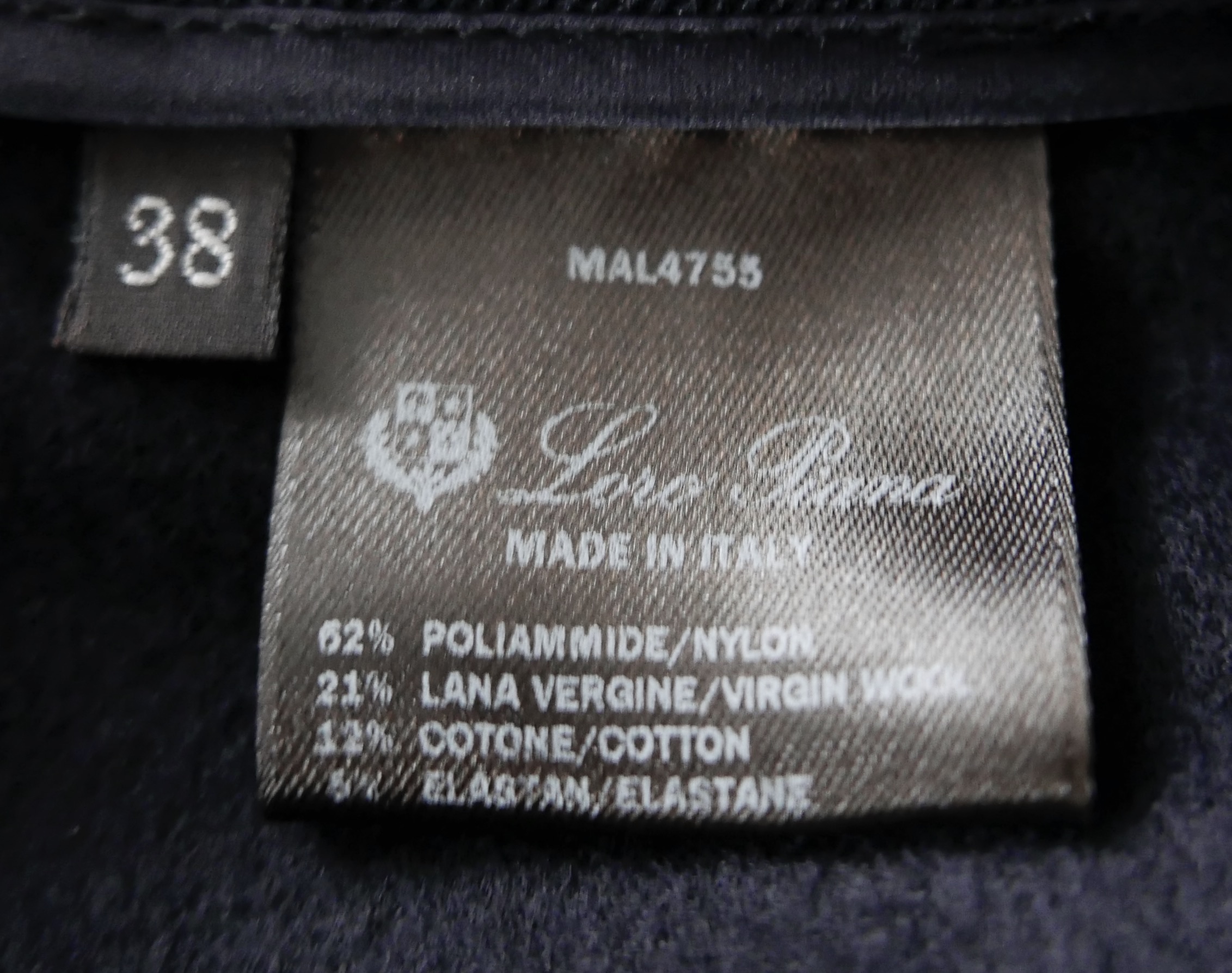 Loro Piana Black Lucien Trousers Size XS polyamide/wool