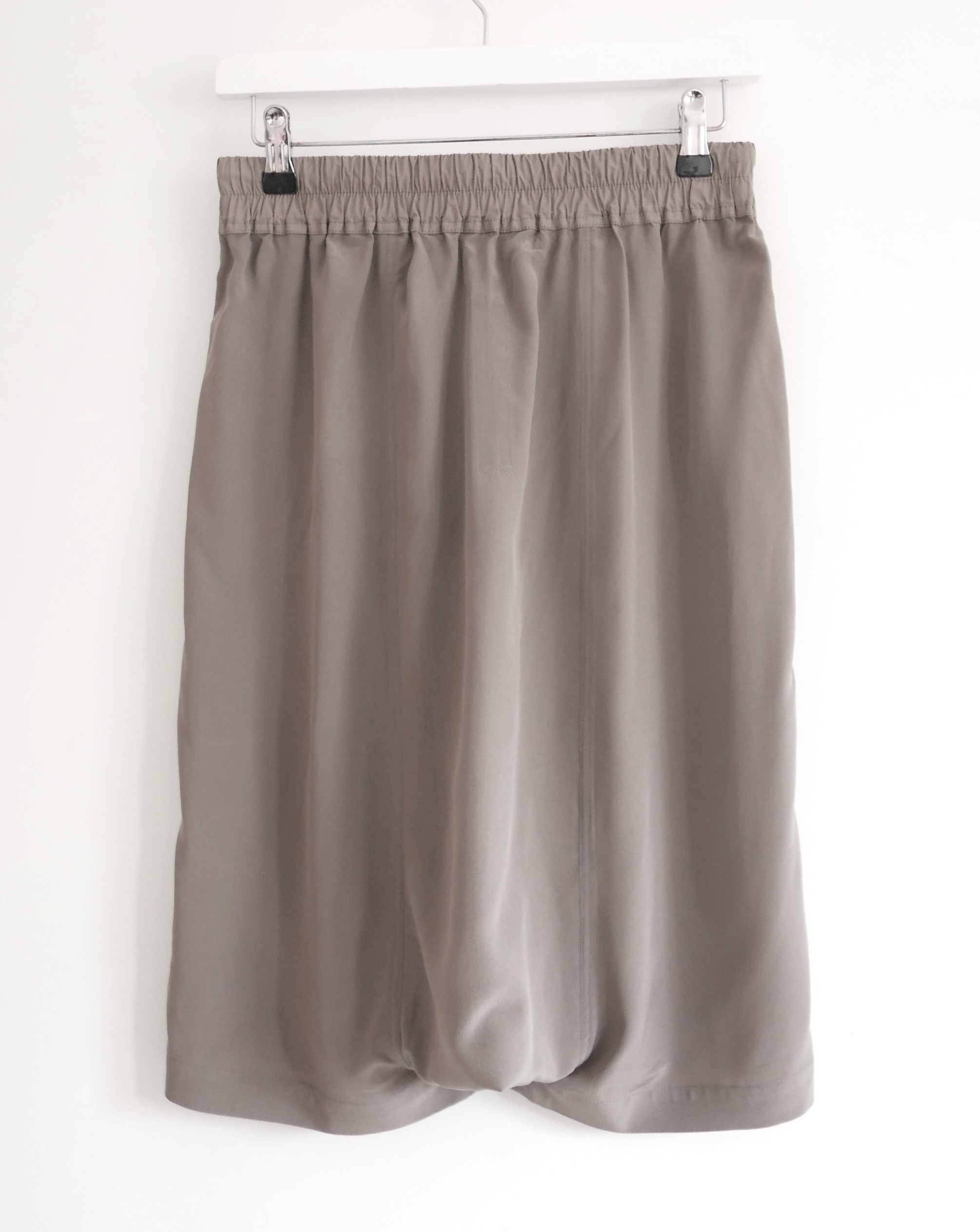 Rick Owens Grey Sisyphus Pods Shorts Size XS dustbag silk