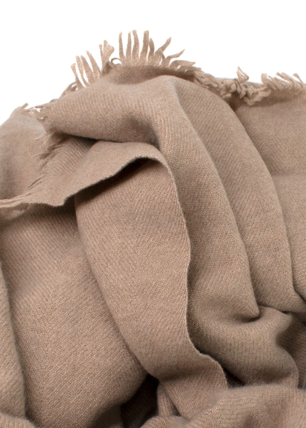 Hermes Beige Cashmere Scarf