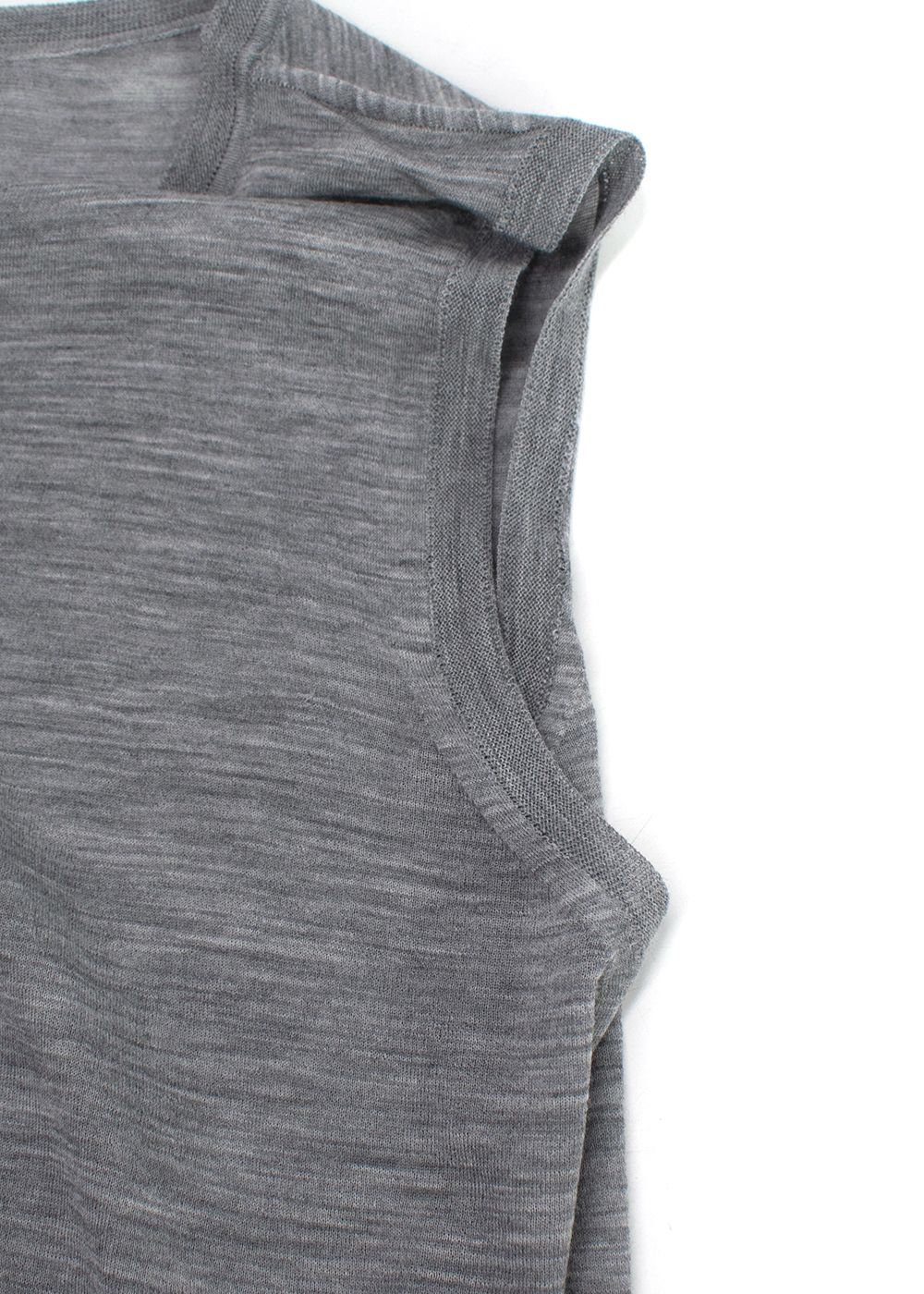 Giorgio Armani Dove Grey Tank Top Size M wool